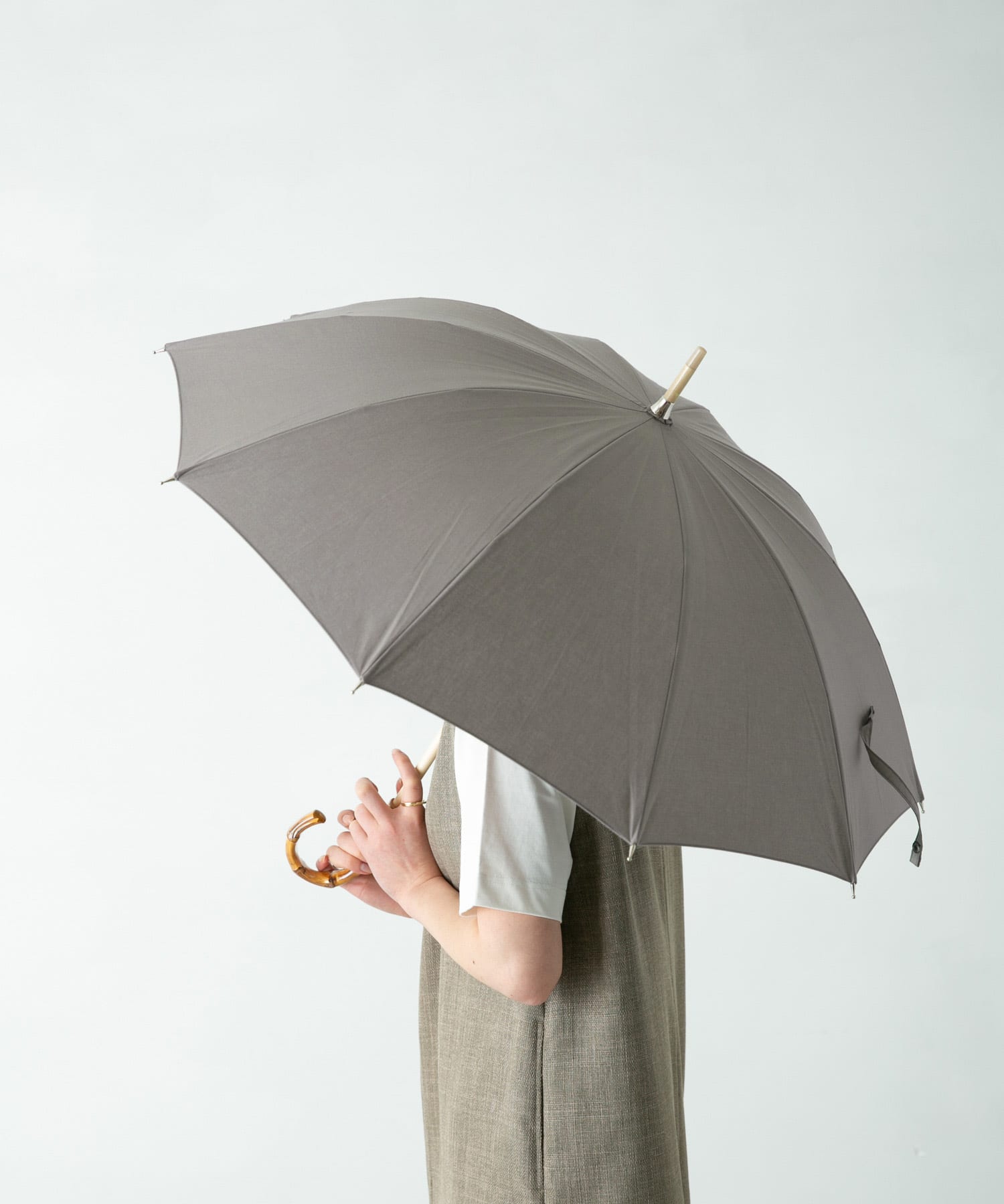 『WEB限定』CINQ　晴雨兼用傘 グレー -