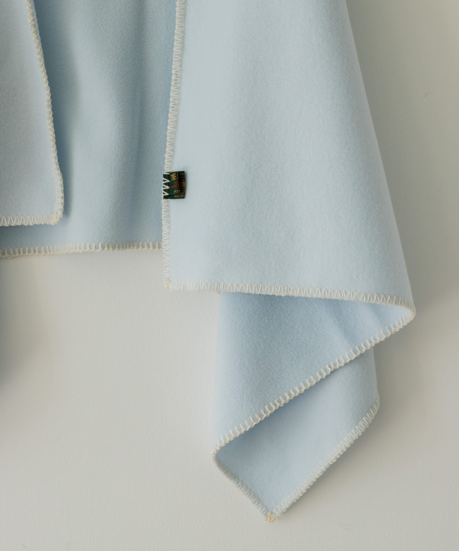 CINQ　TWEEDMILLフリースミニブランケット PastelBlue -