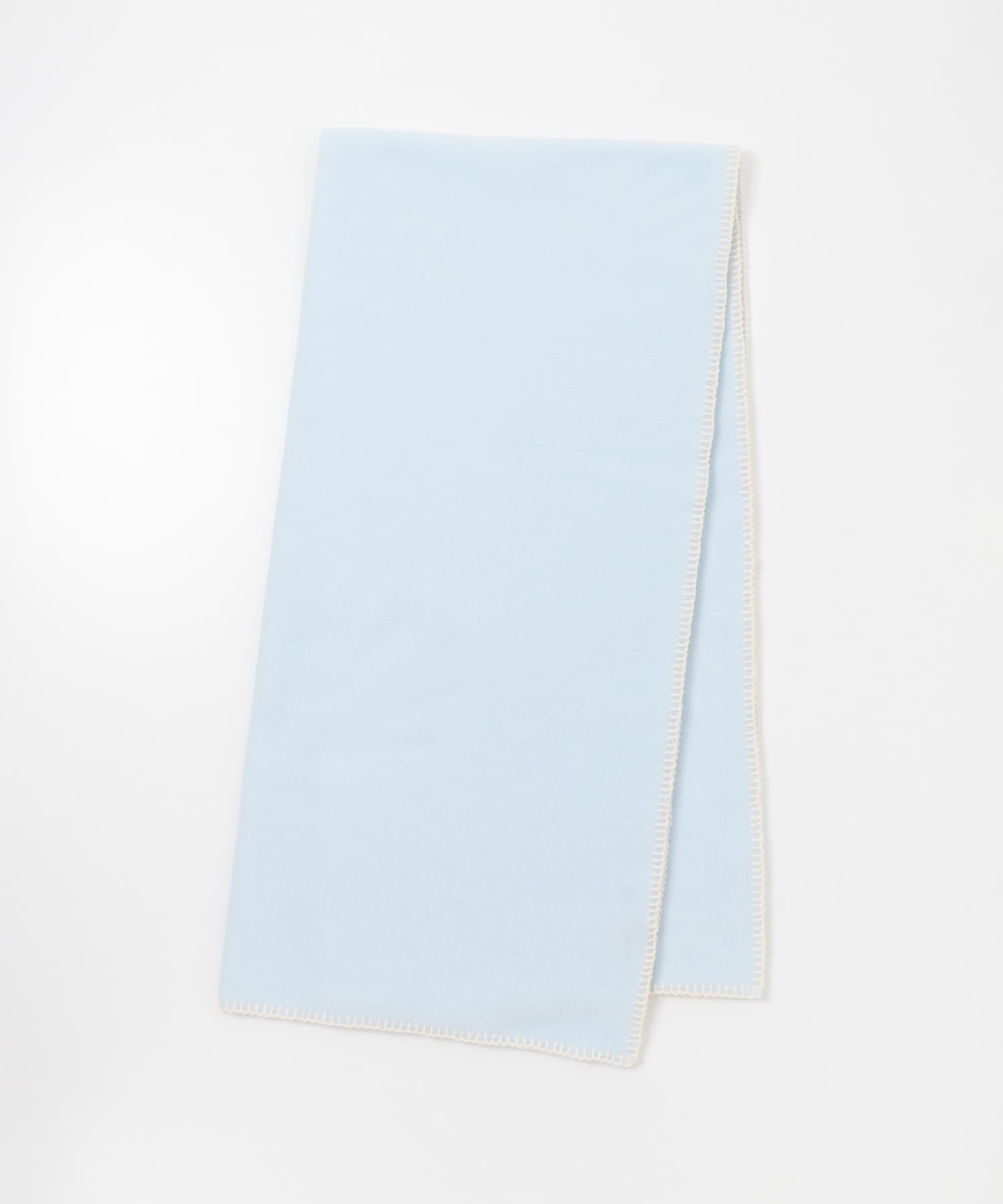 CINQ　TWEEDMILLフリースミニブランケット PastelBlue -