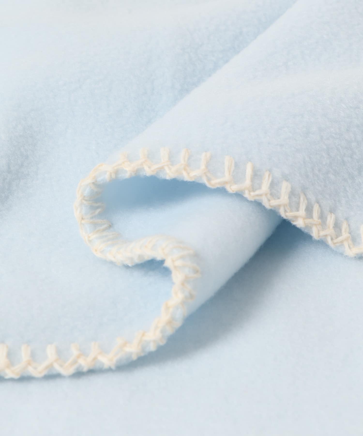 CINQ　TWEEDMILLフリースミニブランケット PastelBlue -