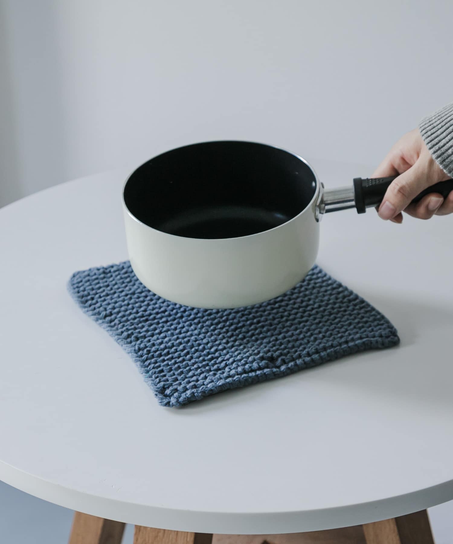 CINQ　Solwang ポットホルダー indigoblue -