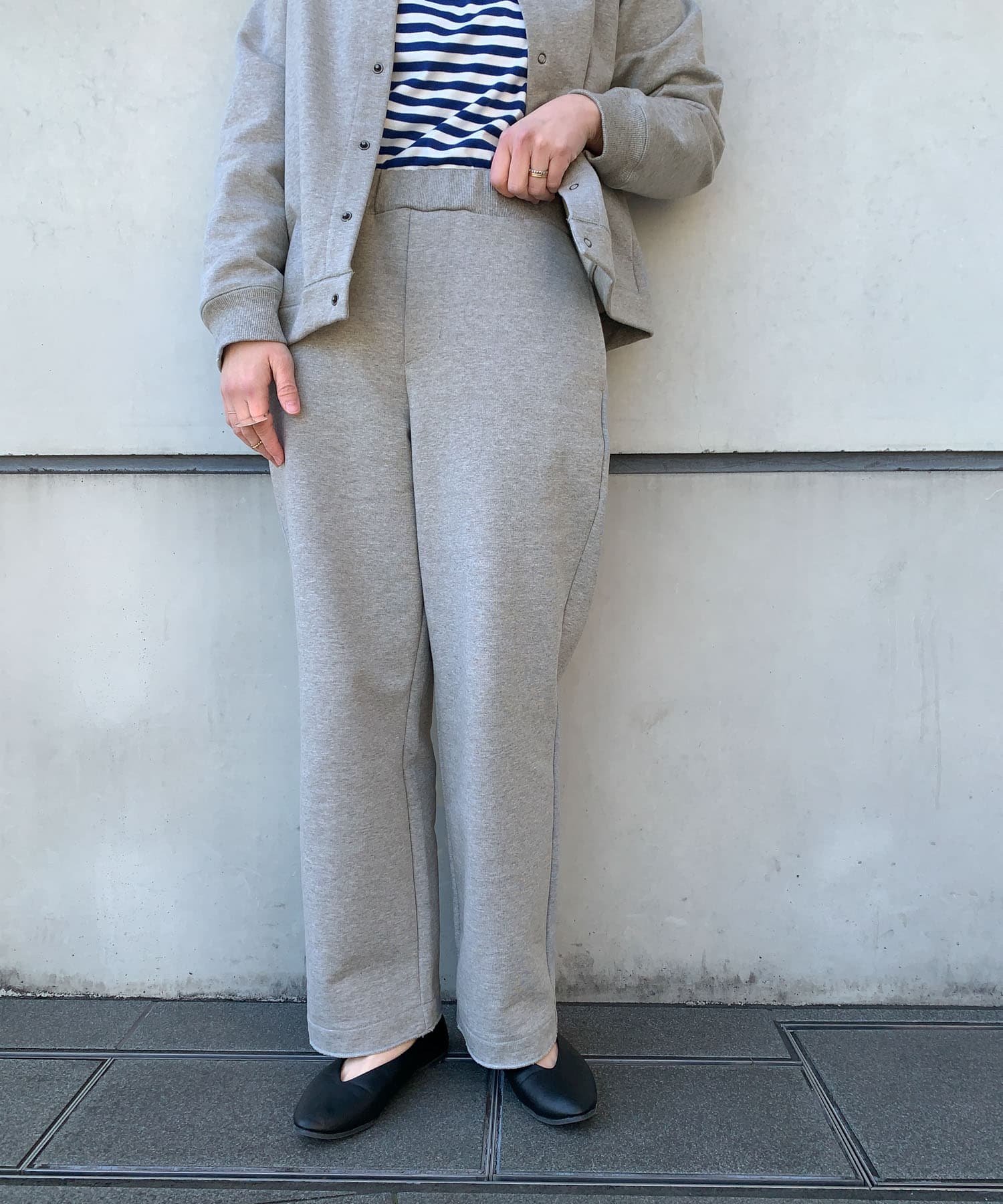 UNIFY　カットオフ裏毛パンツ