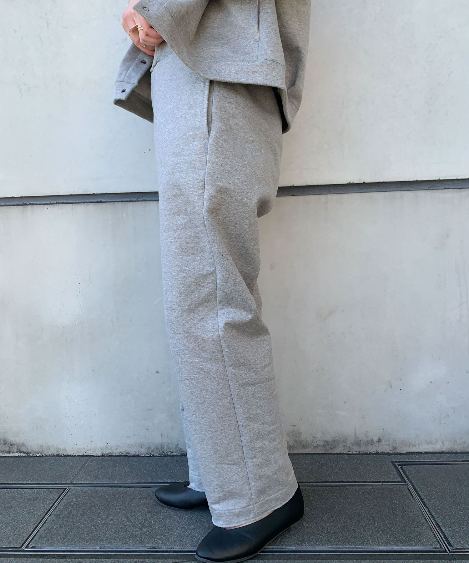 UNIFY　カットオフ裏毛パンツ H.GREY FREE