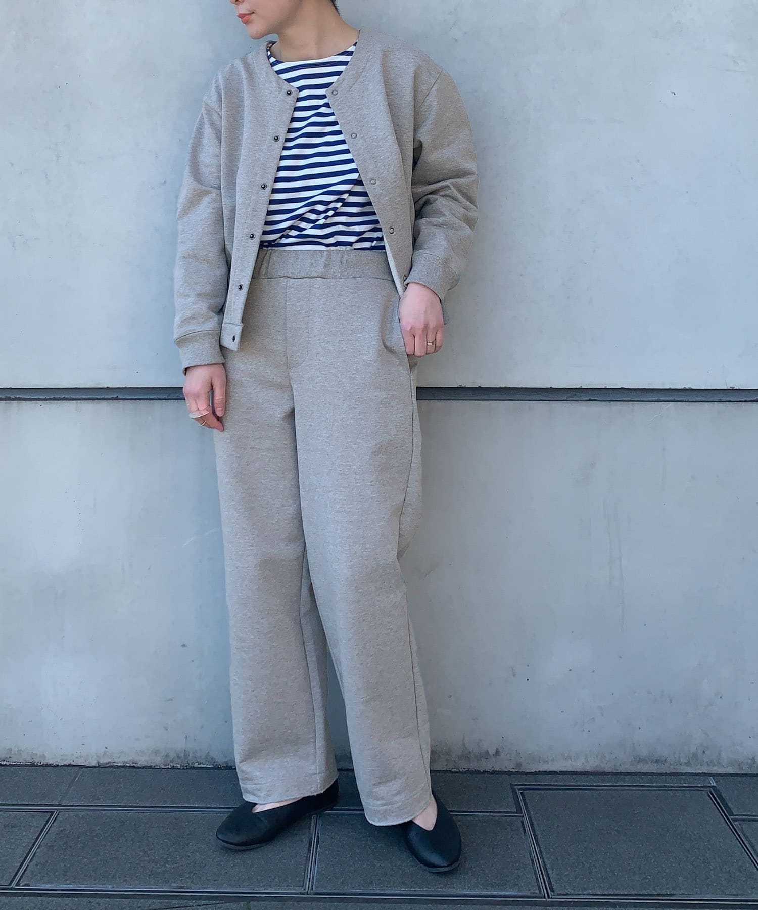 UNIFY　カットオフ裏毛パンツ H.GREY FREE