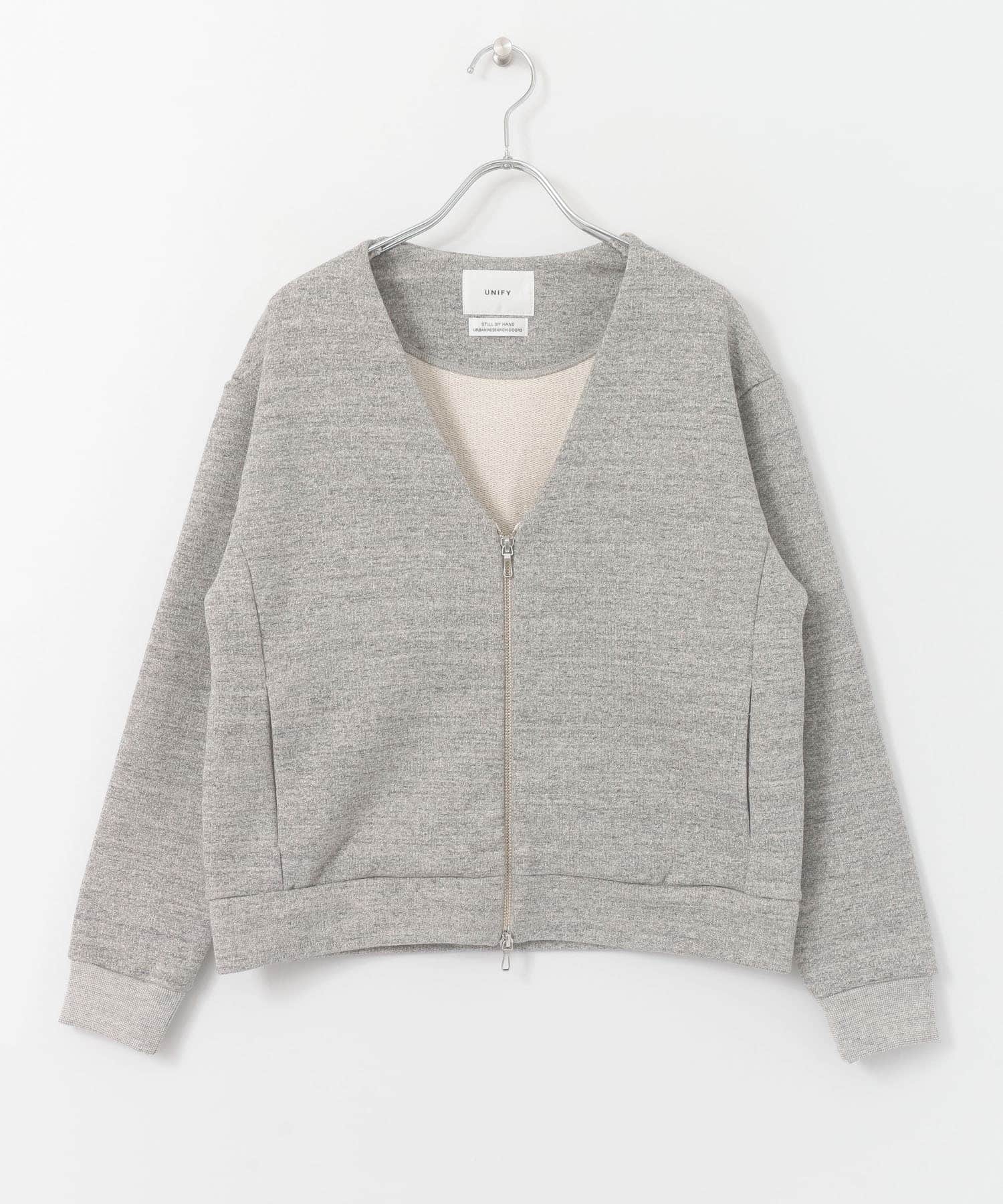 UNIFY　V neck Sweat zip Cardigan∴