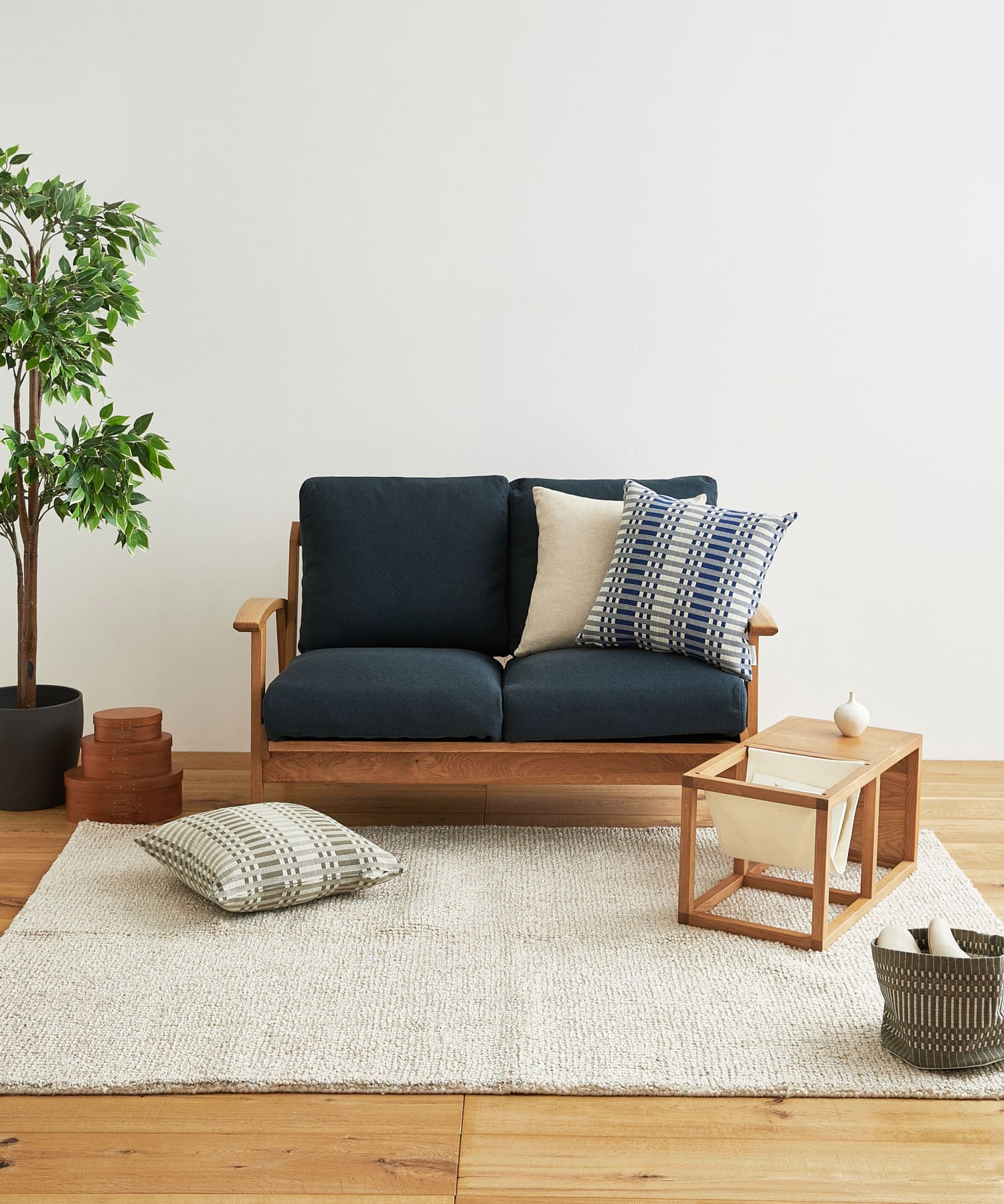 JOHANNA GULLICHSEN　ZippedCushionCover Titho Blue -
