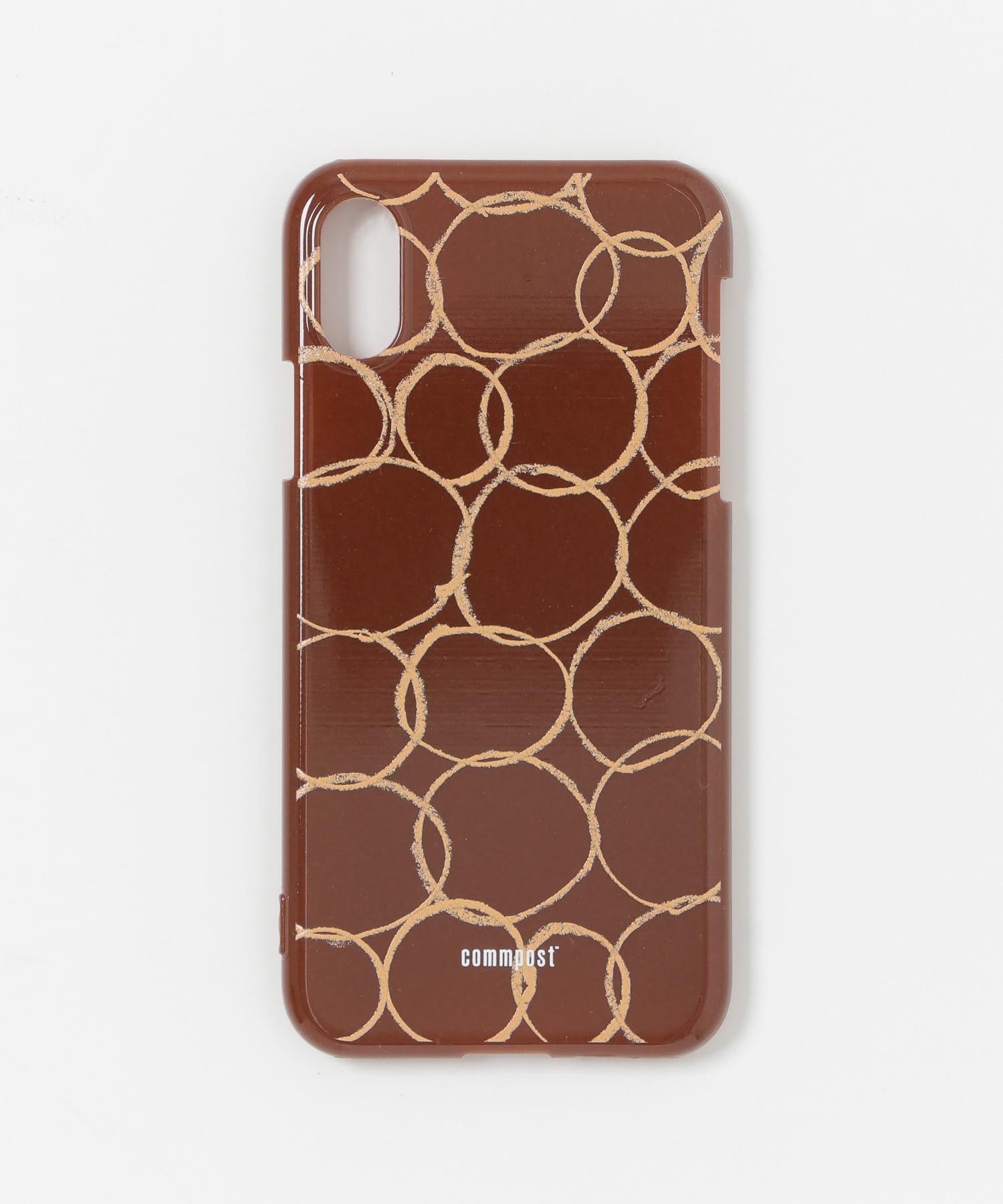 commpost　iPhoneX XS CASE maru Caramel -