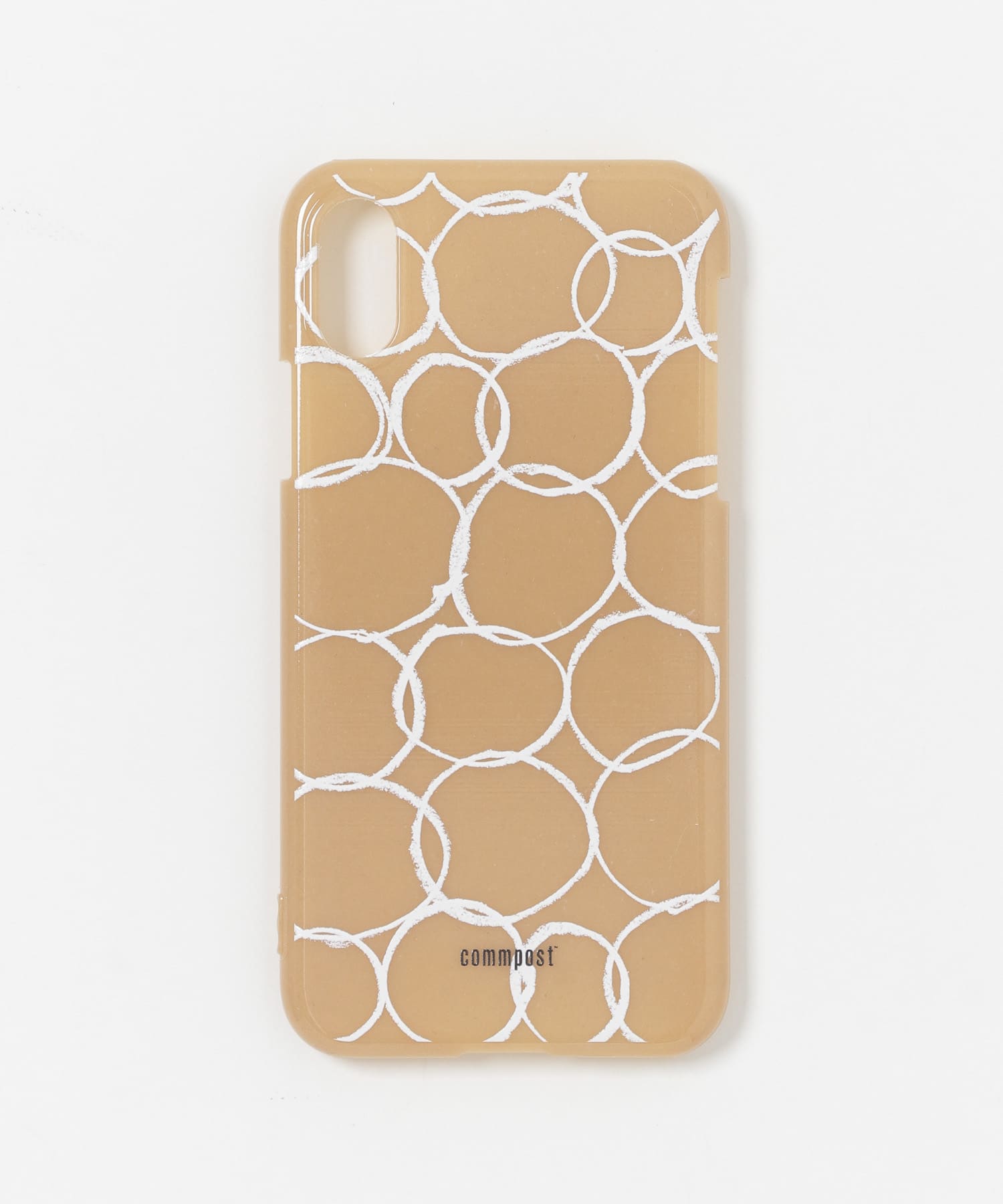 commpost　iPhoneX XS CASE maru Beige -