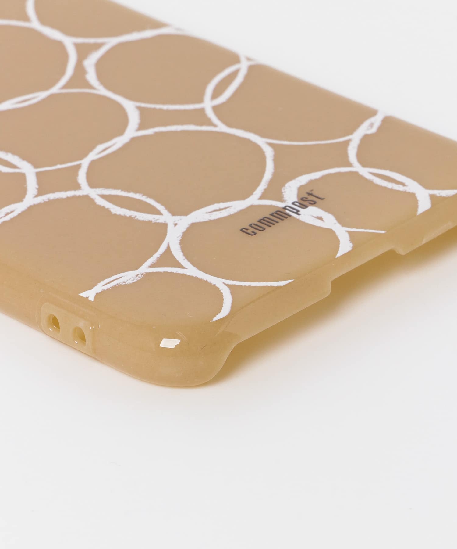 commpost　iPhoneX XS CASE maru Beige -