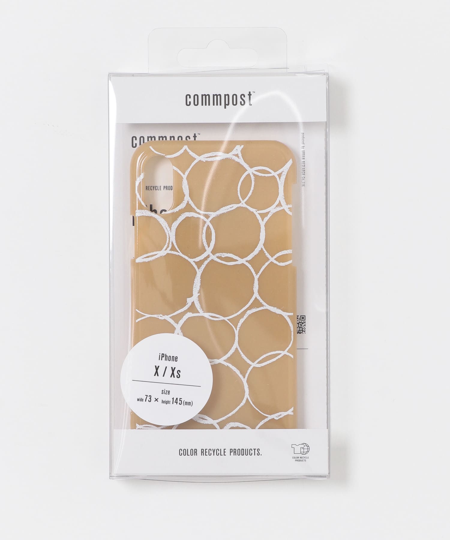 commpost　iPhoneX XS CASE maru Beige -