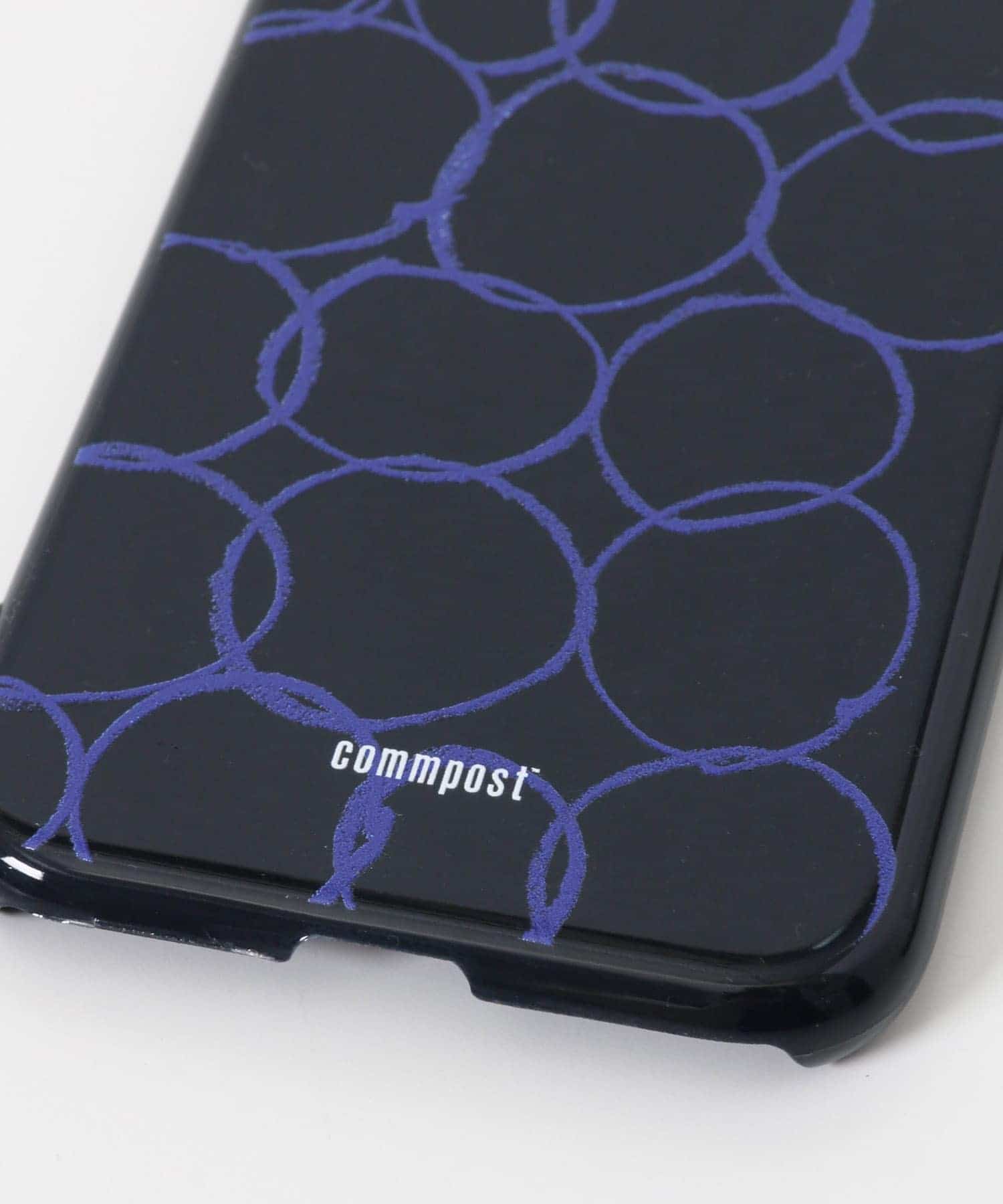 commpost　iPhoneX XS CASE maru Navy -