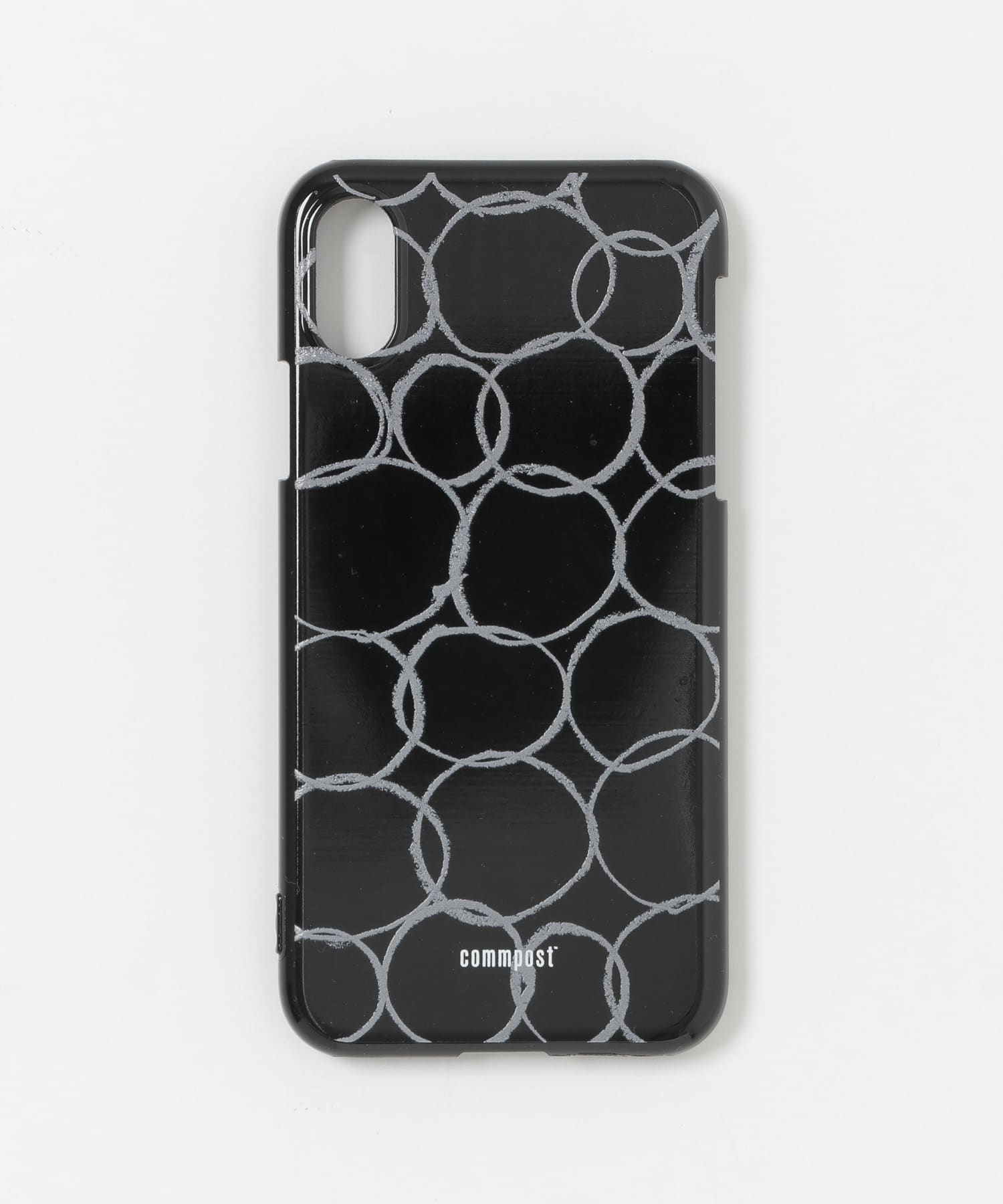 commpost　iPhoneX XS CASE maru Black -