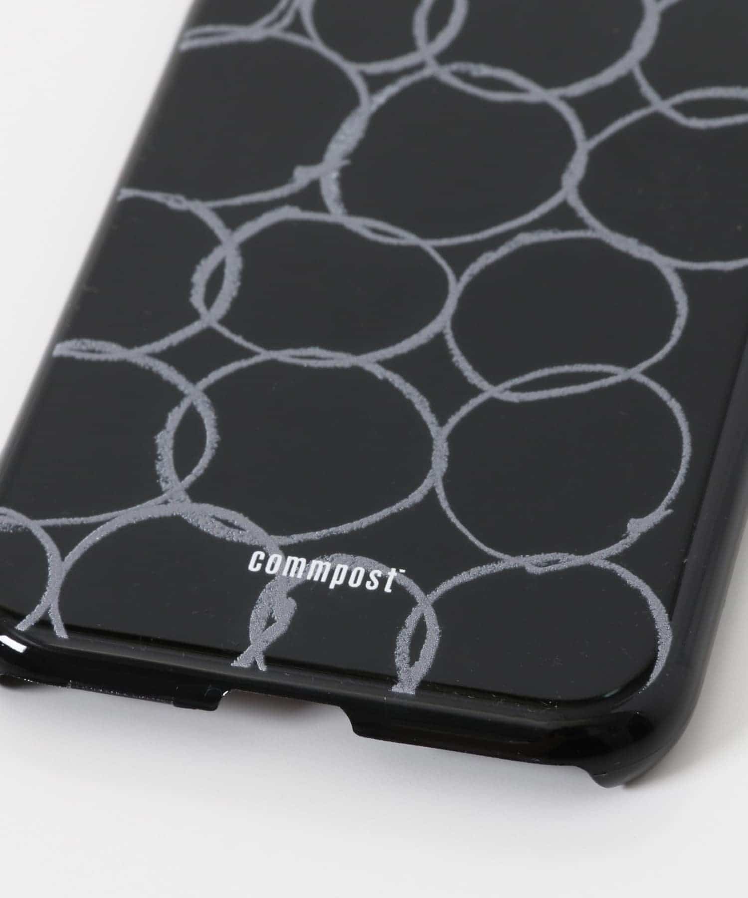 commpost　iPhoneX XS CASE maru Black -