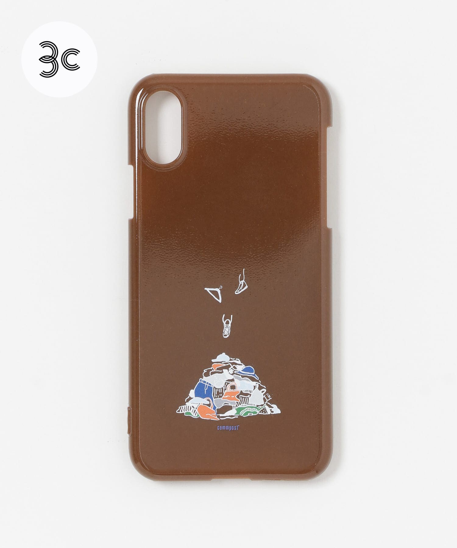 commpost　iPhoneX XS CASE fuku Caramel -