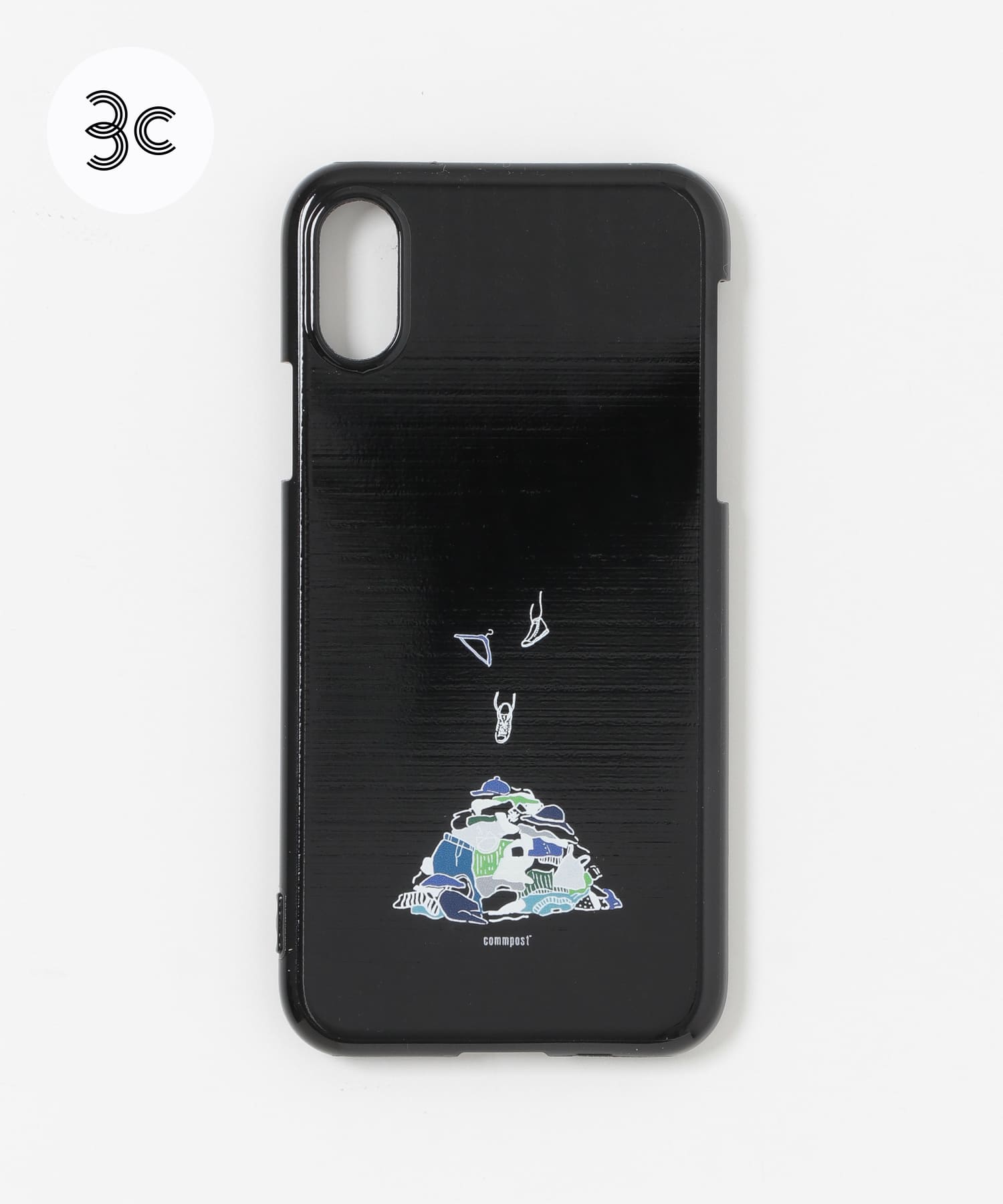 commpost　iPhoneX XS CASE fuku Black -