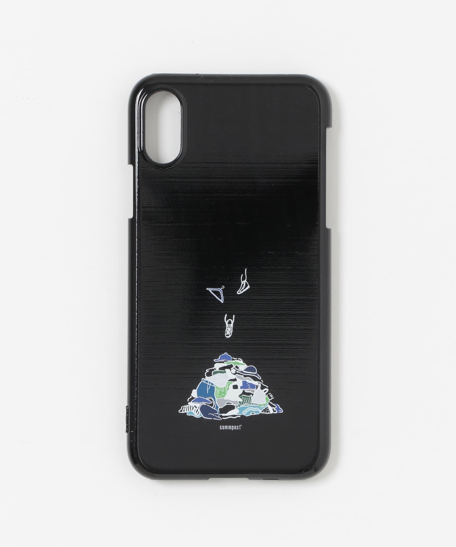 commpost　iPhoneX XS CASE fuku Black -