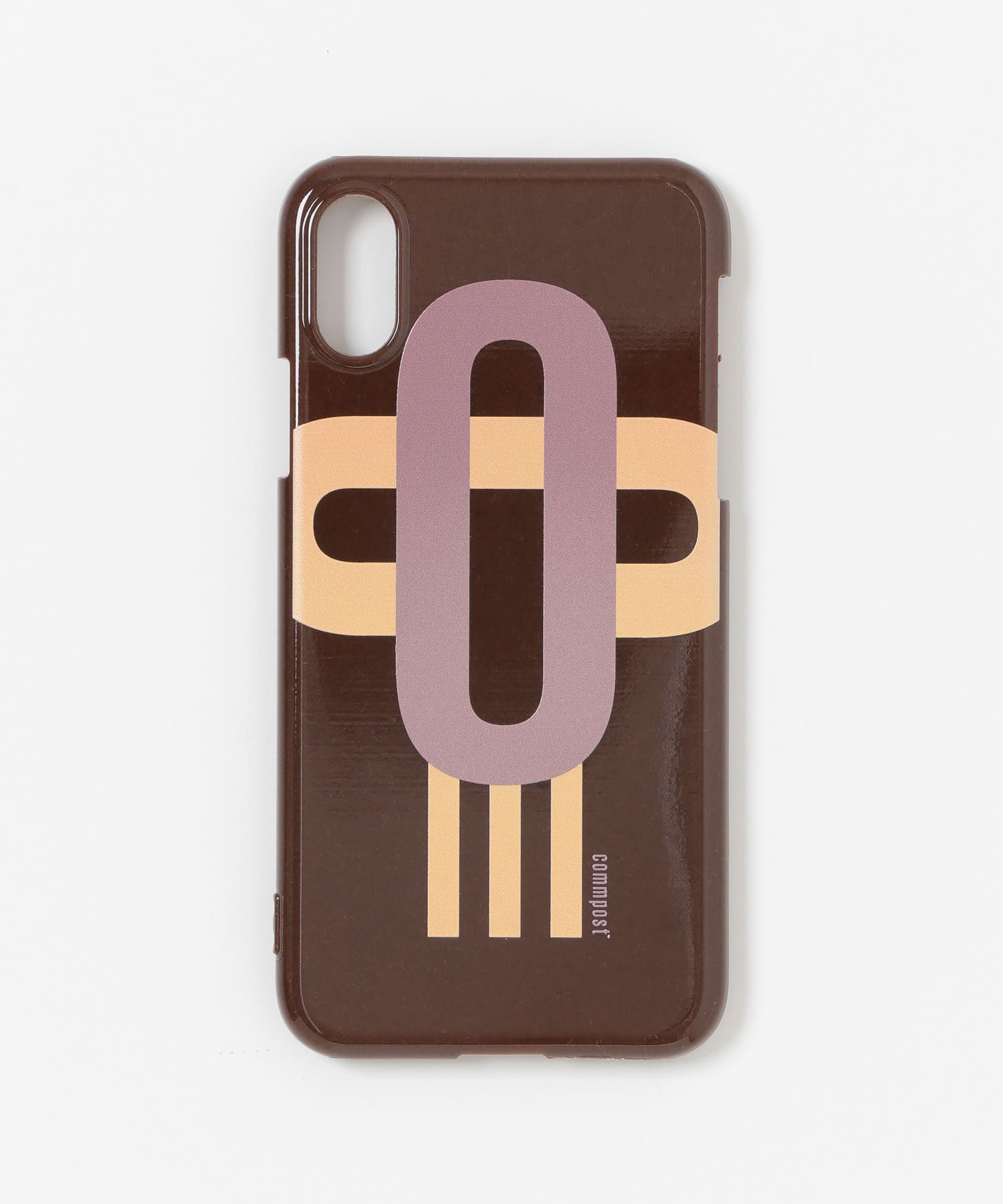 commpost　iPhoneX XS CASE moji Brown -