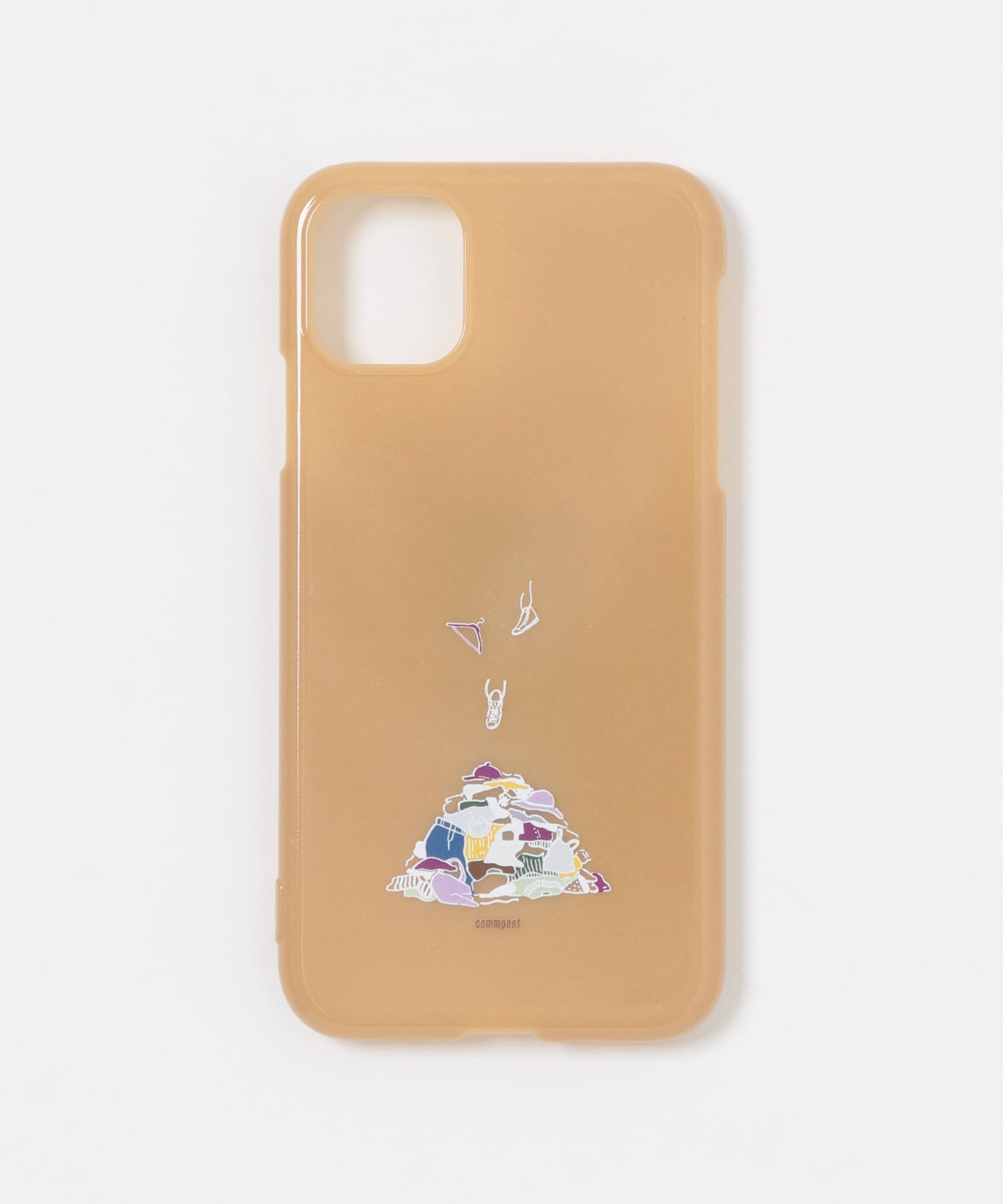 commpost　iPhoneXI CASE fuku Beige -