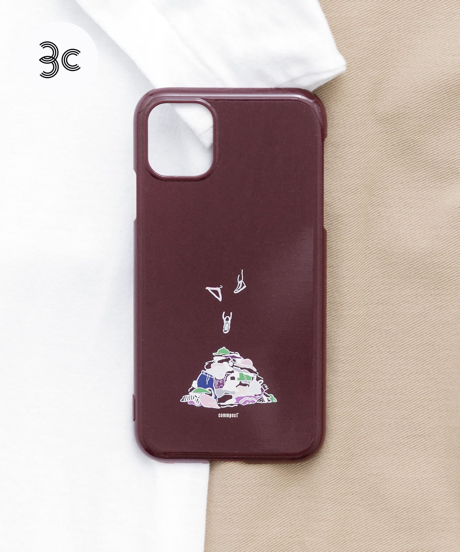 commpost　iPhoneXI CASE fuku Wine -