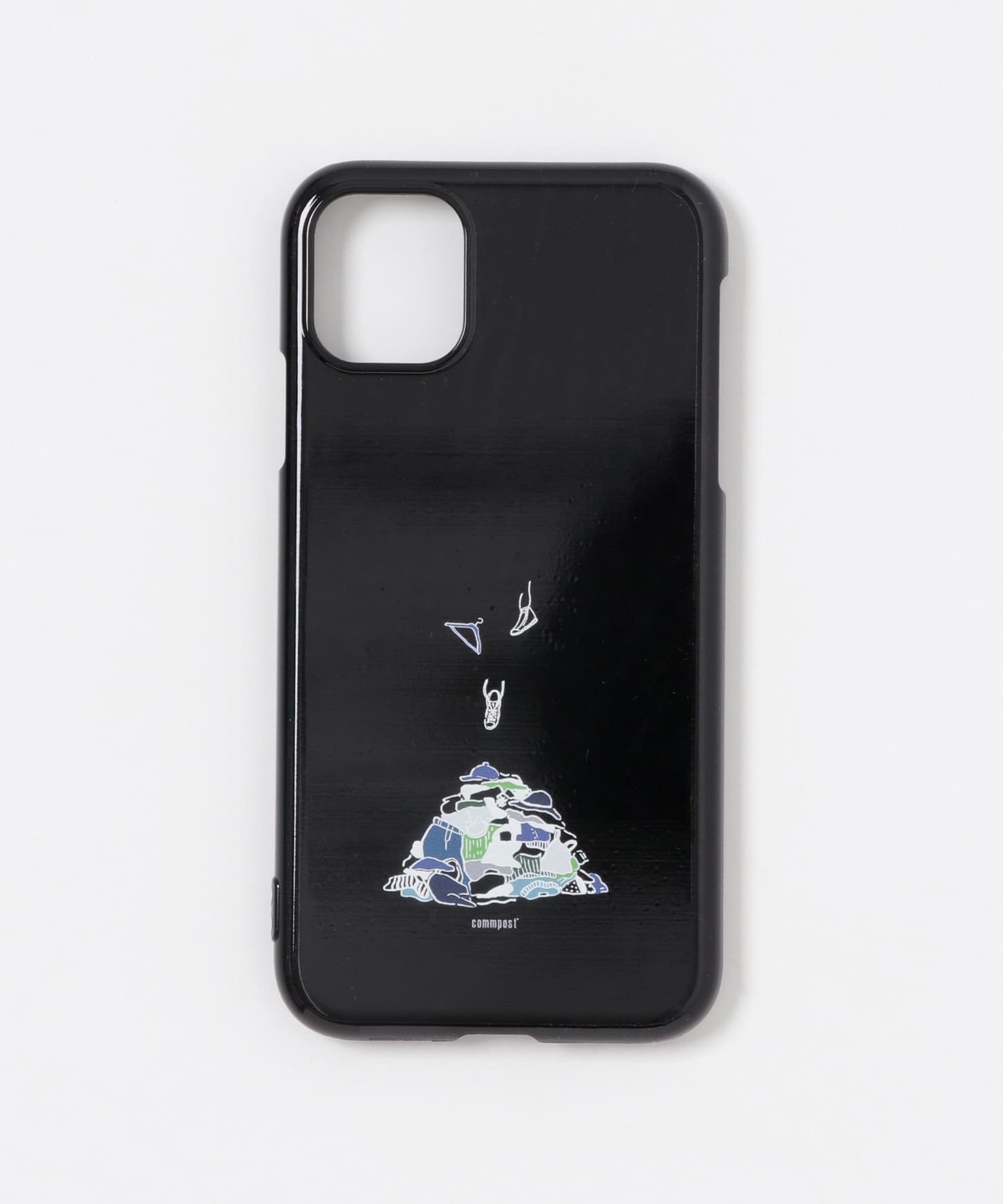 commpost　iPhoneXI CASE fuku Black -