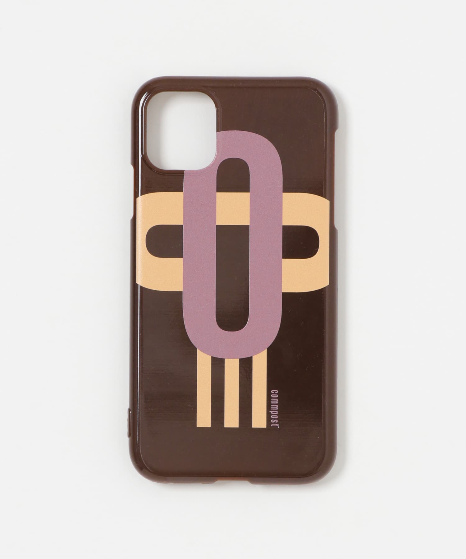 commpost　iPhoneXI CASE moji Brown -