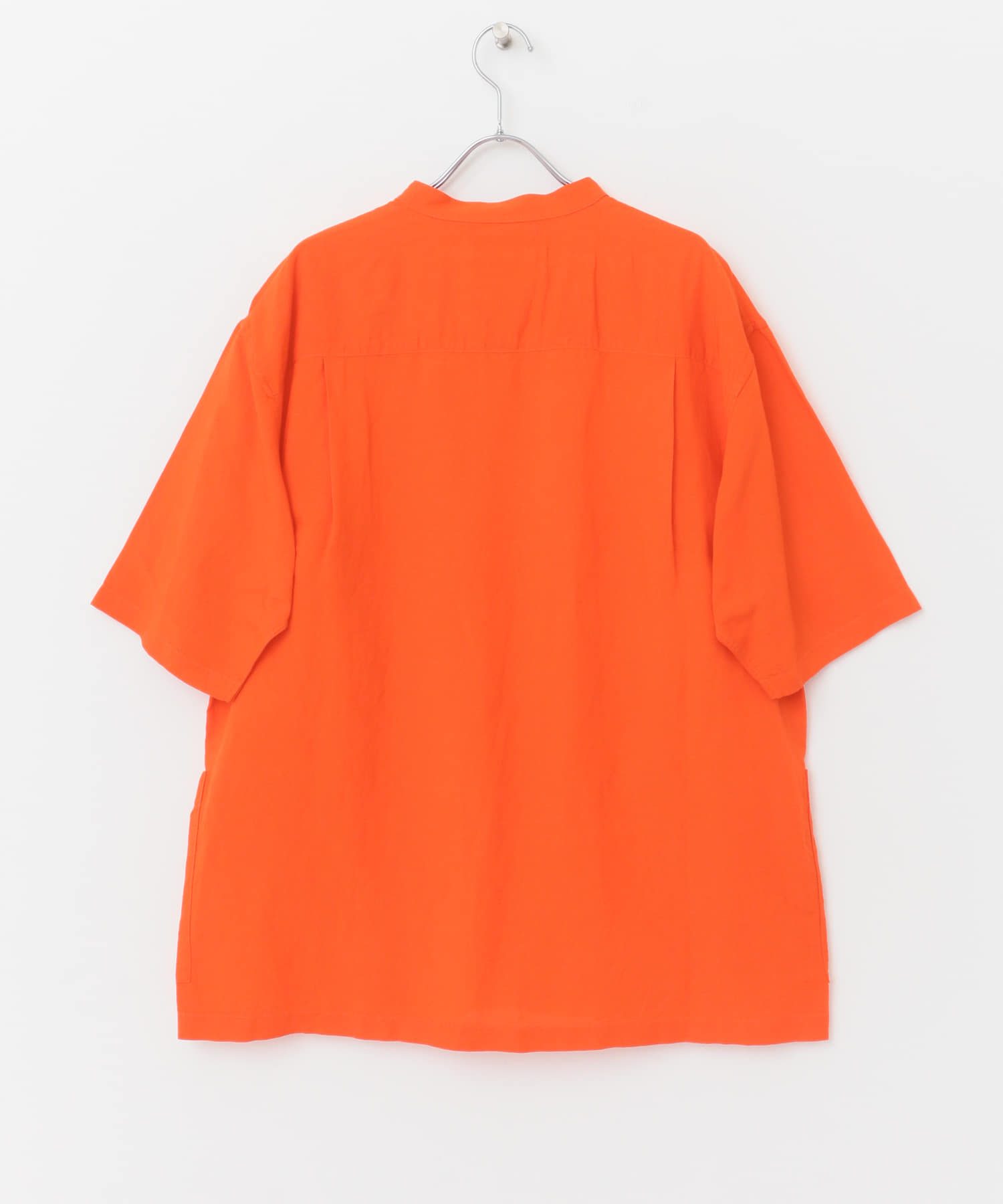 FORK&SPOON　フライフロントショートスリーブシャツ ORANGE 4