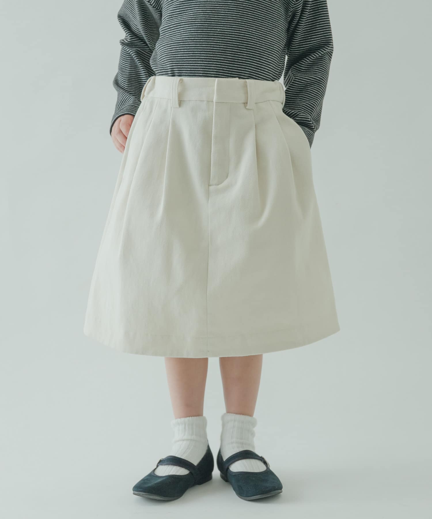 『親子リンク』FORK&SPOON　起毛ツイルタックスカート(KIDS)