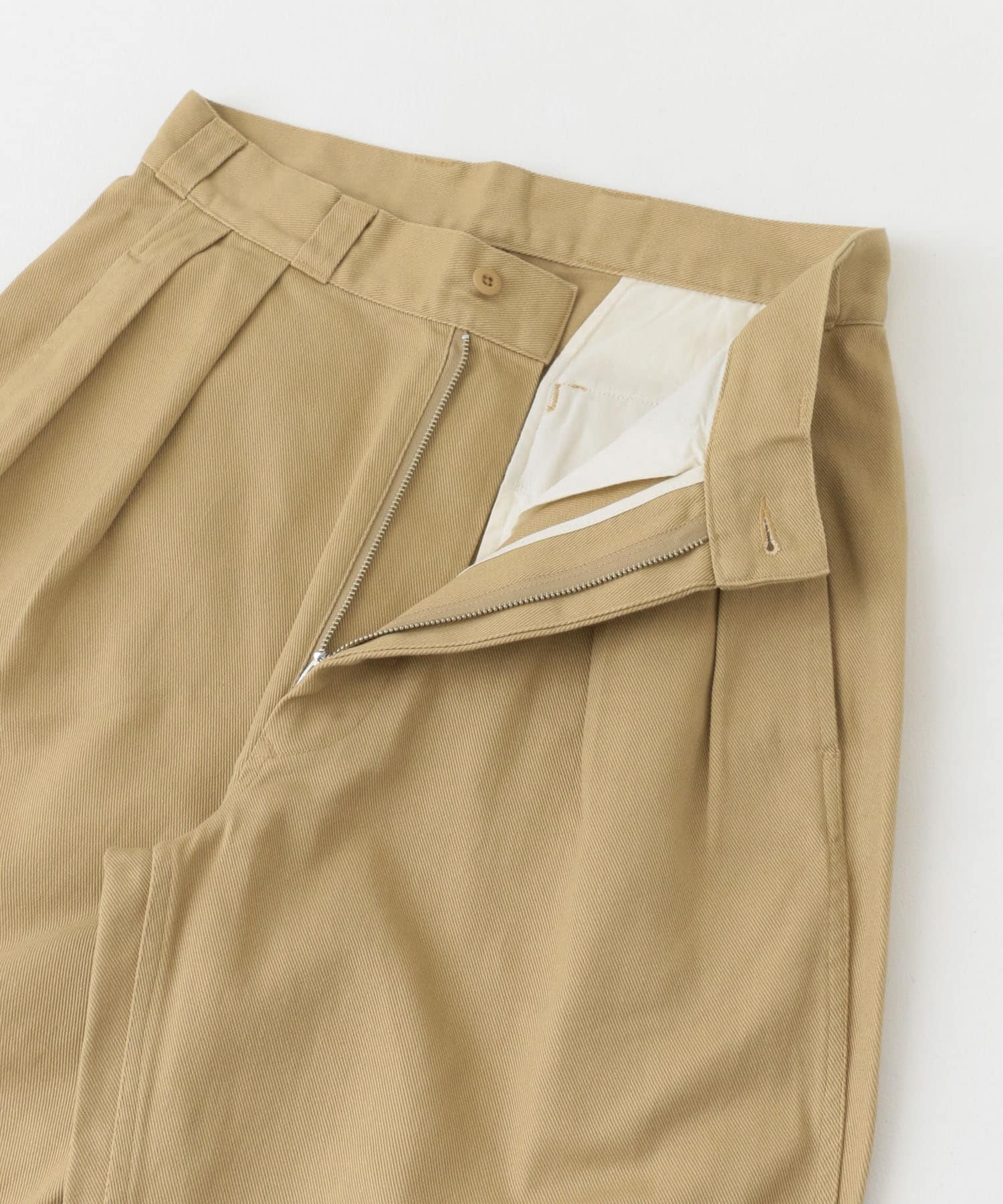 FORK&SPOON　ツータックチノパンツ BEIGE 4