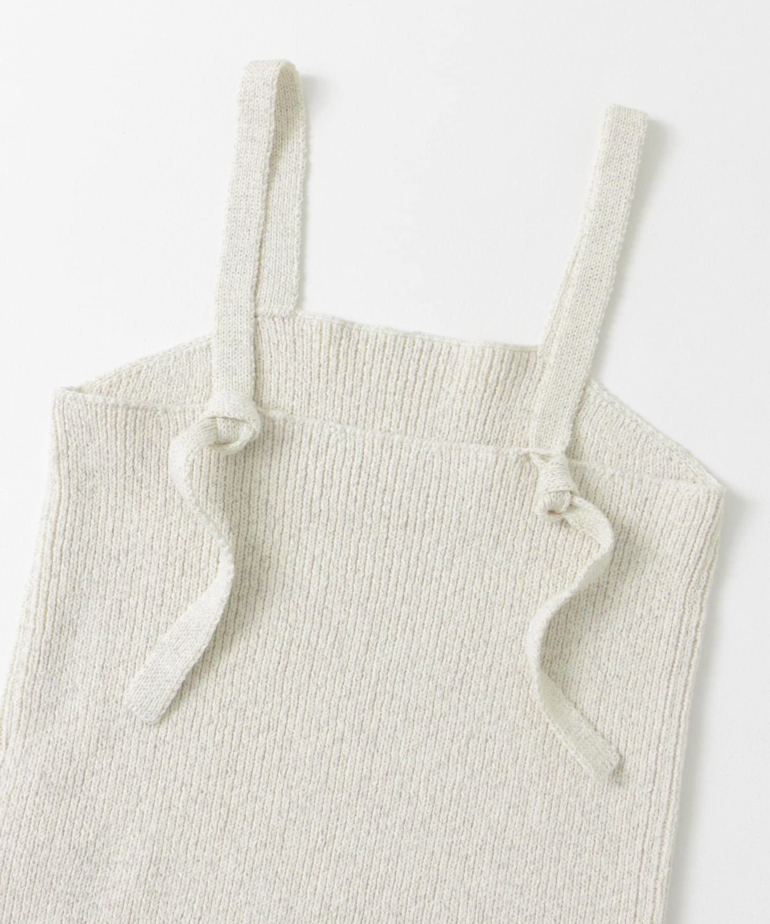 FORK&SPOON　ミックスヤーンニットビスチェ BEIGE 1