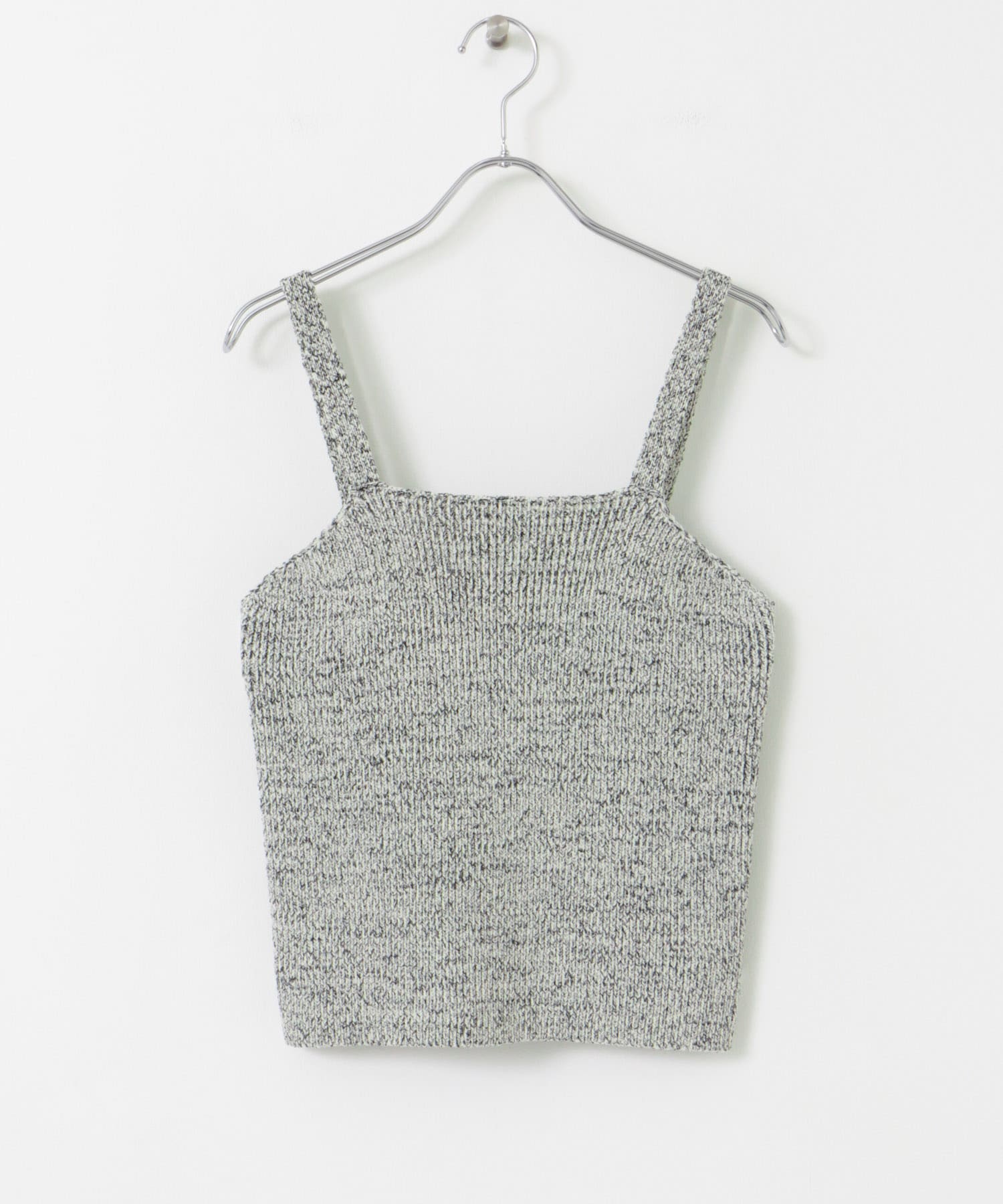 FORK&SPOON　ミックスヤーンニットビスチェ NAVY 1