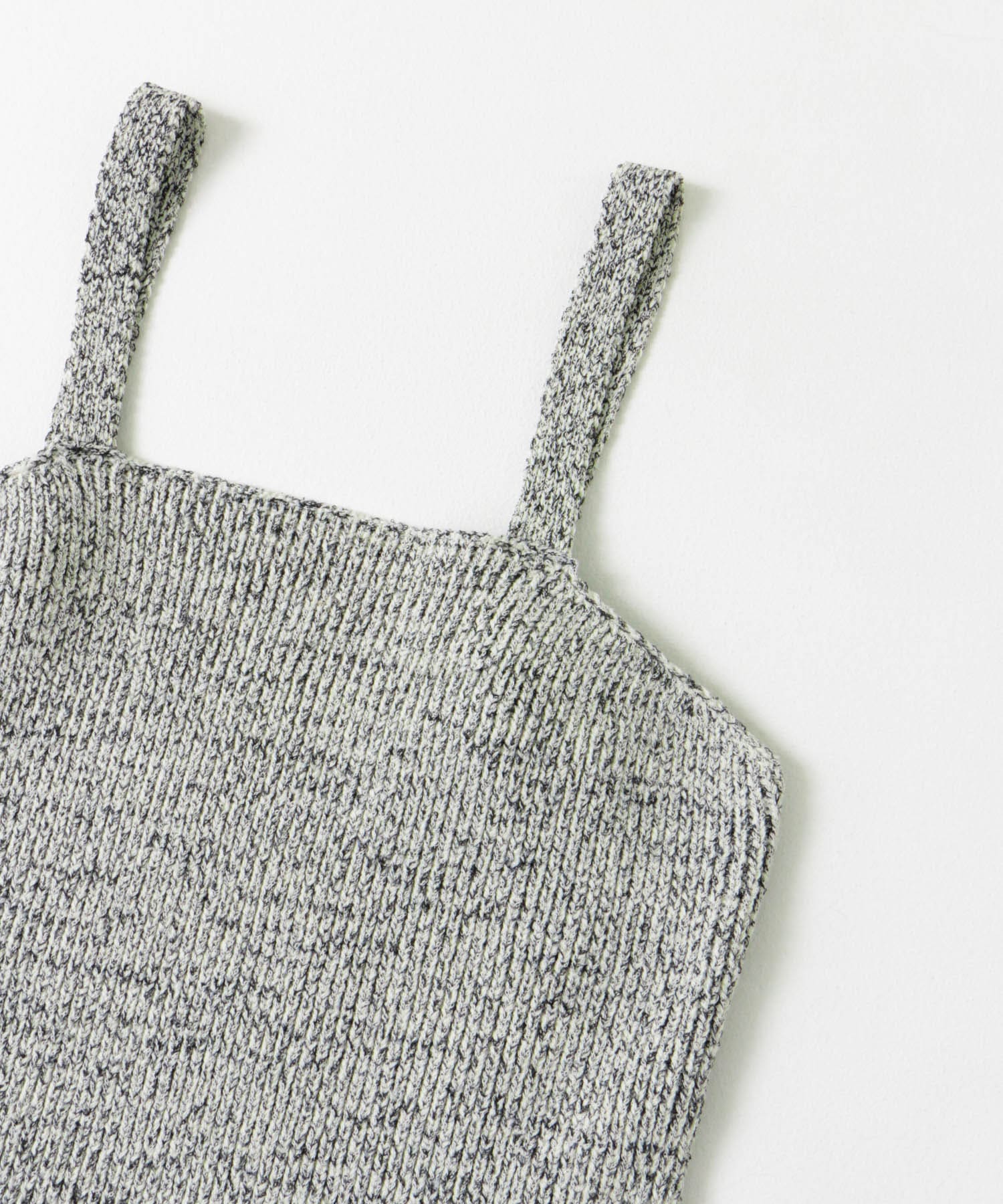 FORK&SPOON　ミックスヤーンニットビスチェ NAVY 1