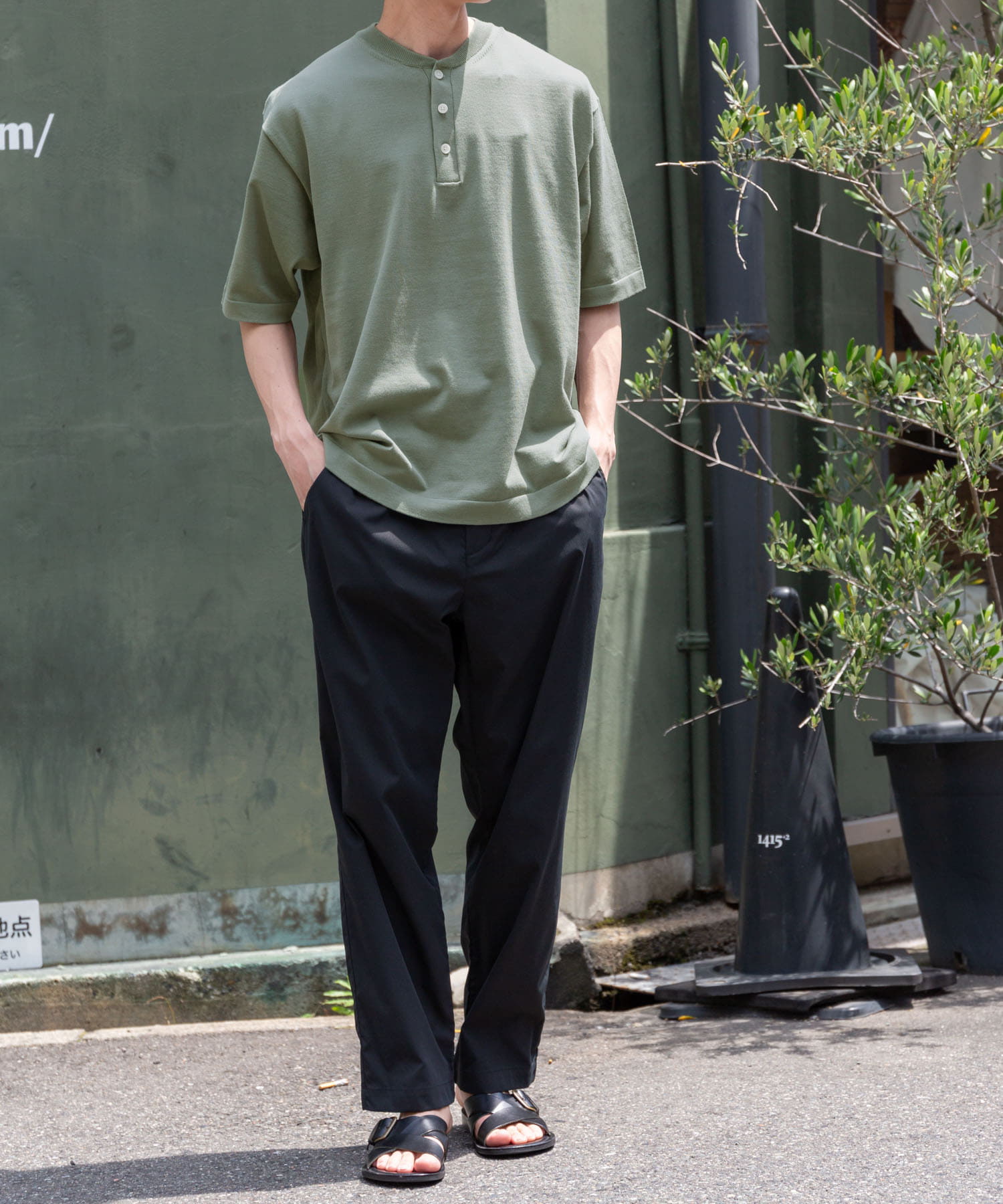 FORK&SPOON ヘンリーネックニットTシャツ(4 IVORY): トップス｜URBAN