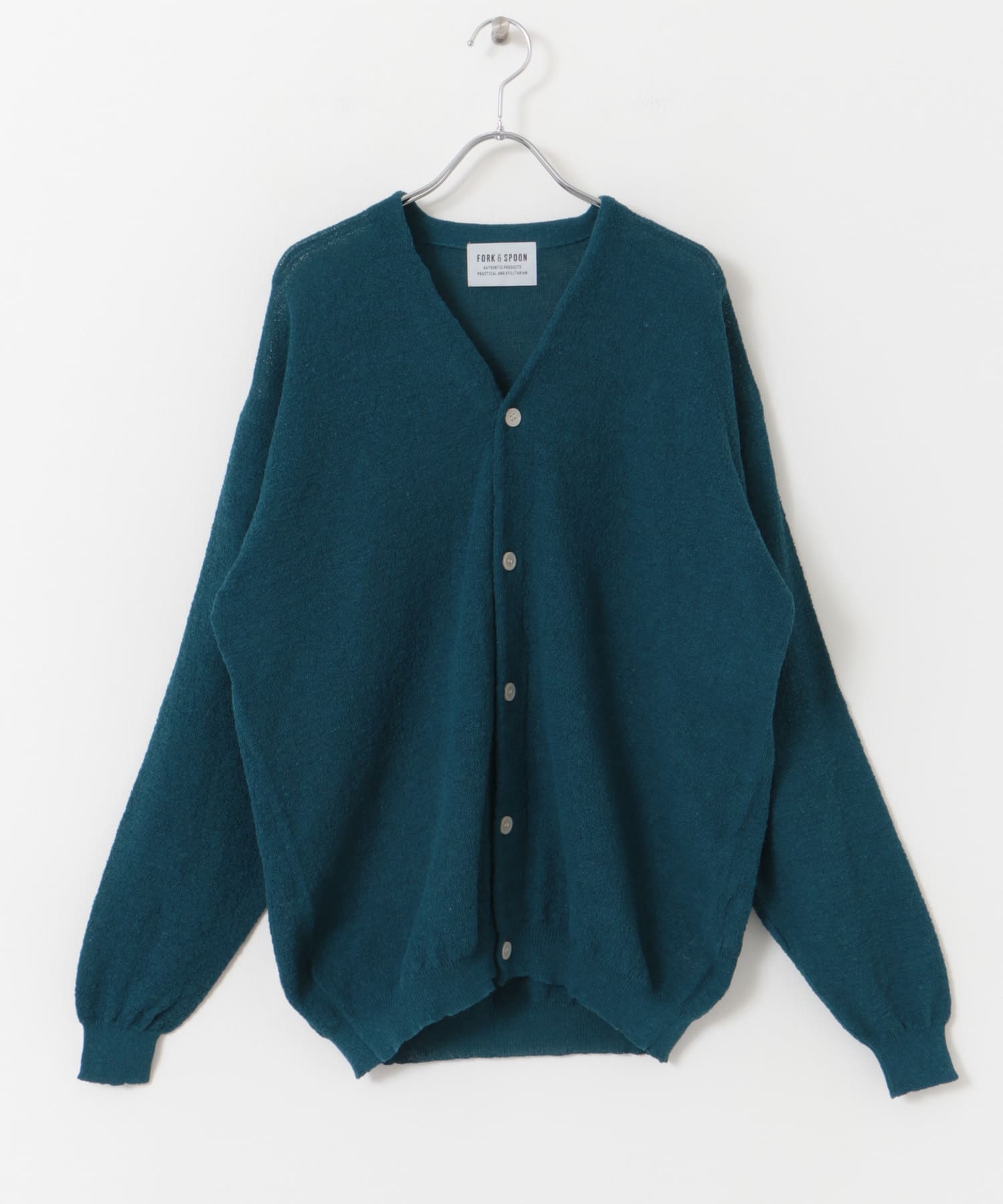 FORK&SPOON　PEウォッシャブルニットカーディガン BLUE 4