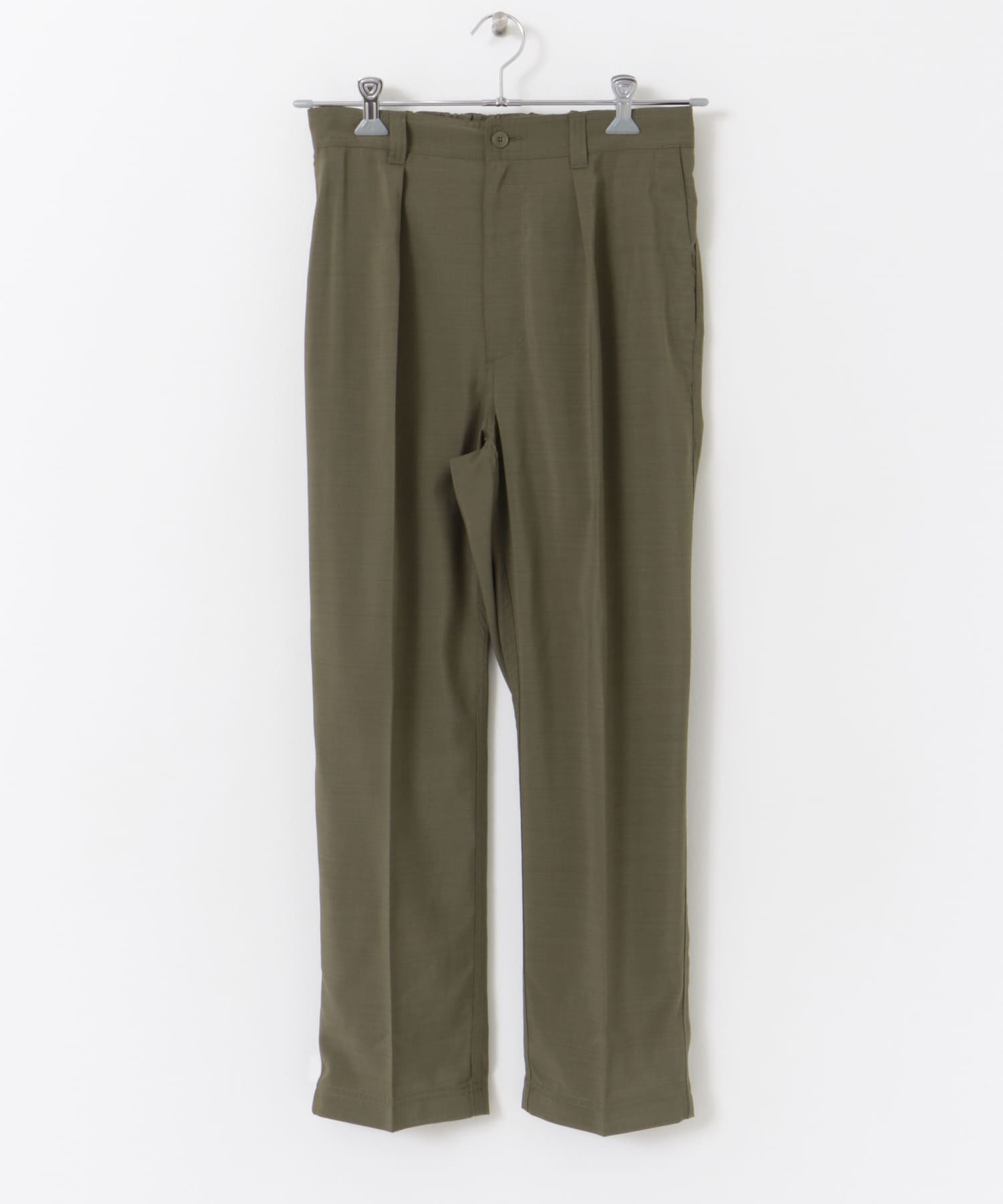 『セットアップ対応/速乾』FORK&SPOON　TEC LINENパンツ OLIVE 4