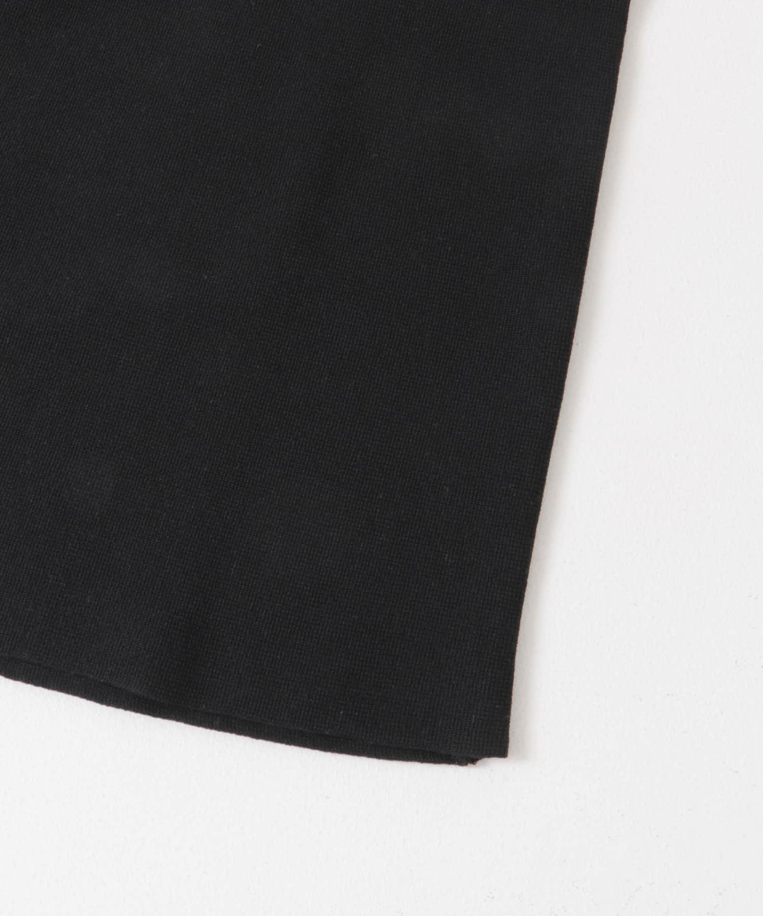 FORK&SPOON　ウォッシャブルニットフレアスカート BLACK 1