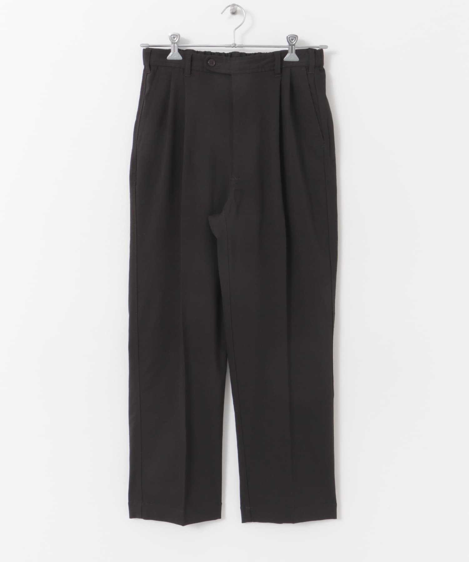 『セットアップ対応/イージーケア』FORK&SPOON　ideal stretchパンツ DARK BROWN 4