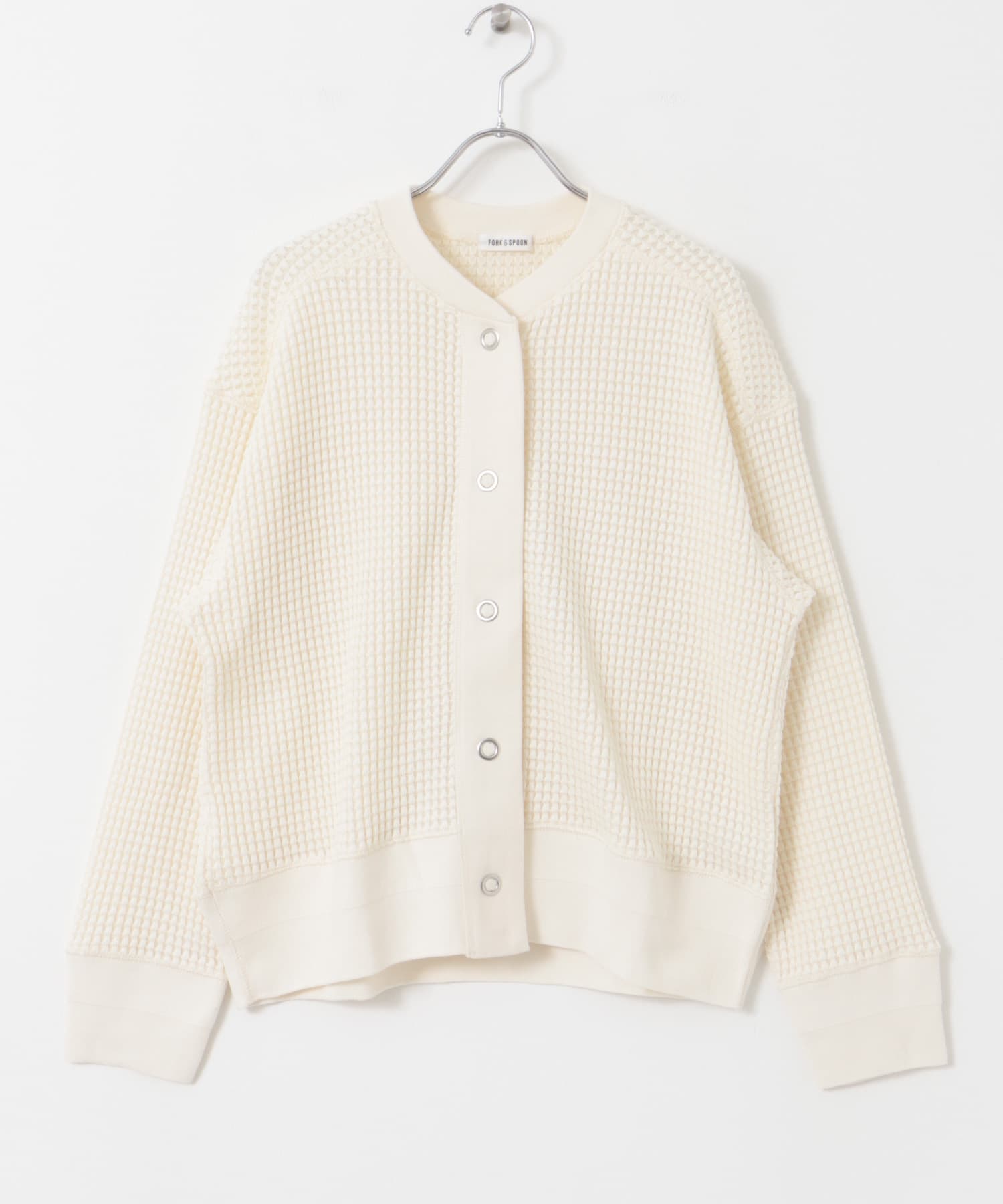 FORK&SPOON　ワッフルカーディガン OFF 1