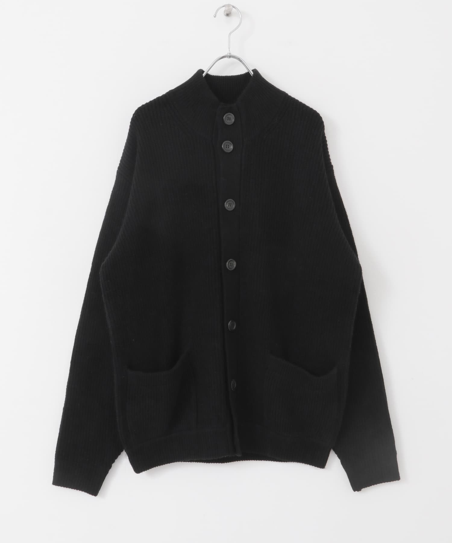 FORK&SPOON　ウォッシャブルローゲージニットカーディガン BLACK 4