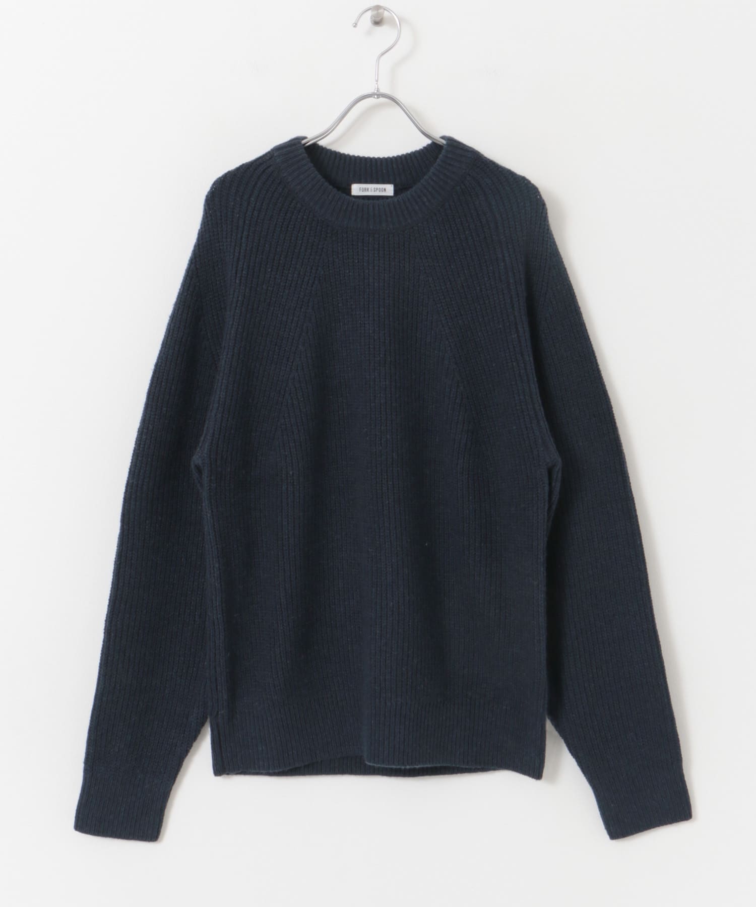 FORK&SPOON　ウォッシャブルローゲージニットプルオーバー INDIGO 4