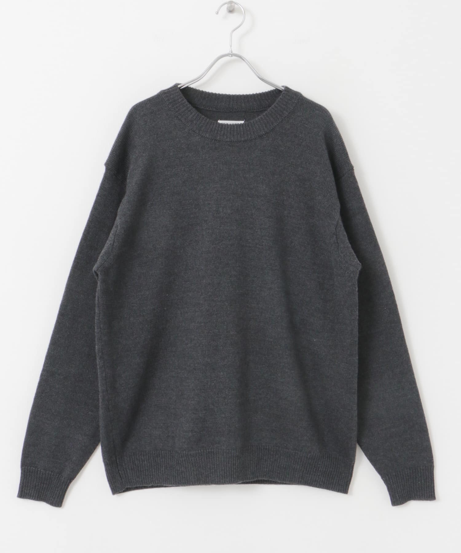 FORK&SPOON　モックネックニットプルオーバー CHARCOAL 4