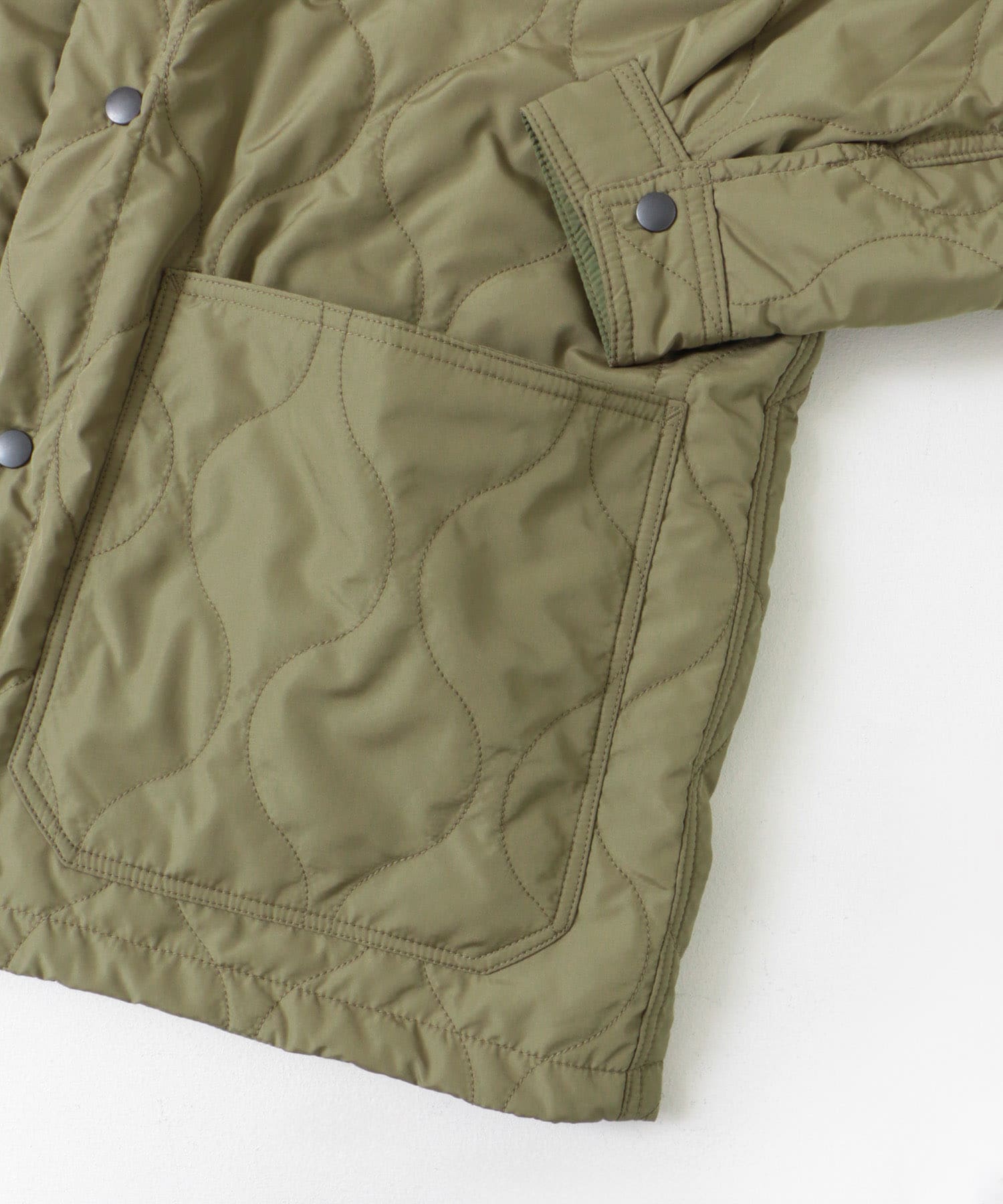 FORK&SPOON　リバーシブルノーカラーブルゾン OLIVE 4