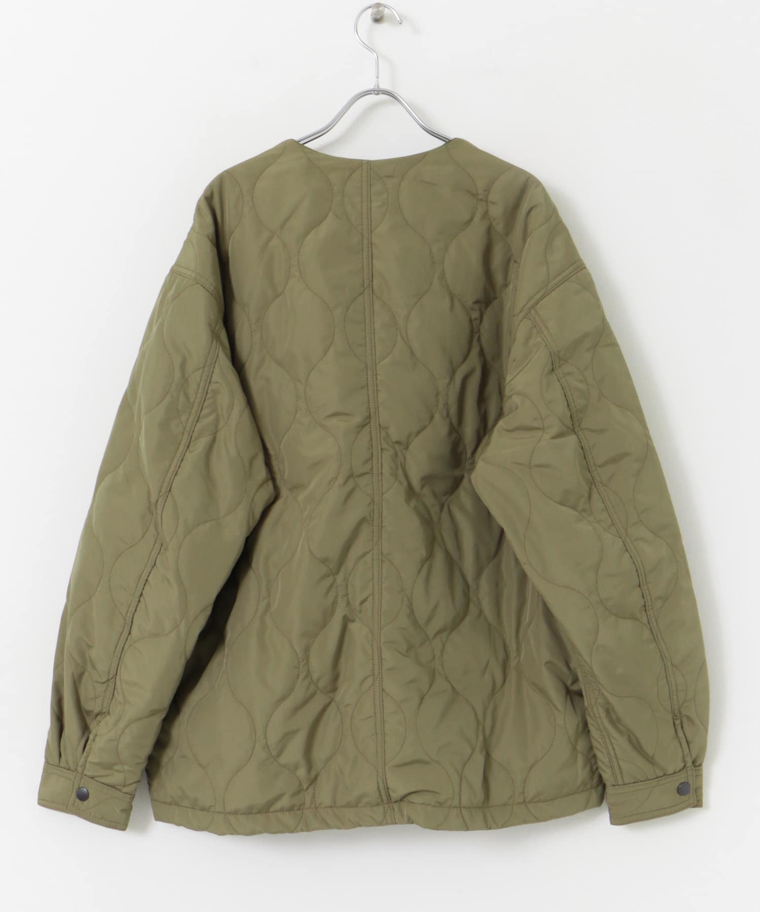 FORK&SPOON　リバーシブルノーカラーブルゾン OLIVE 4