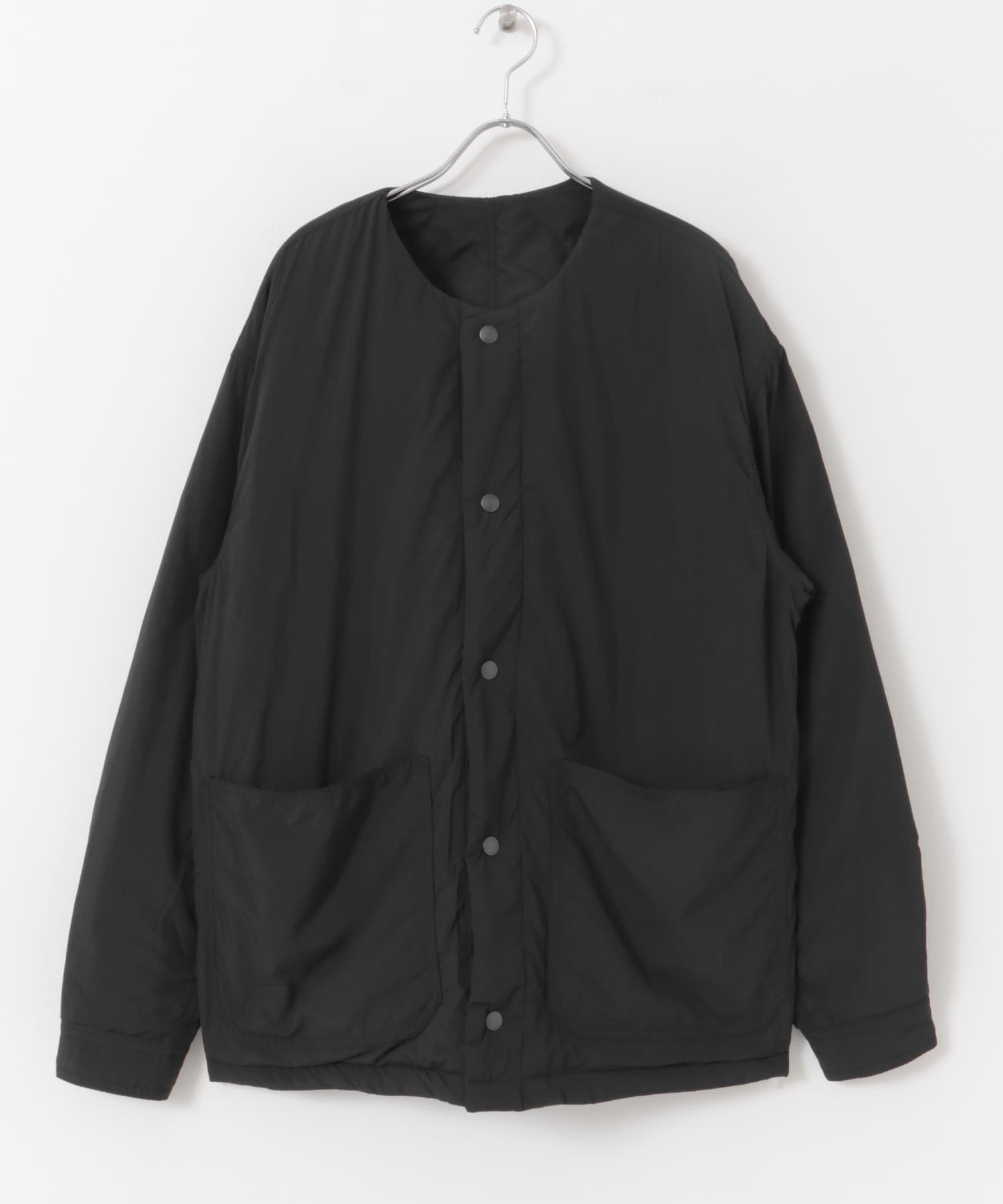 FORK&SPOON　リバーシブルノーカラーブルゾン BLACK 4