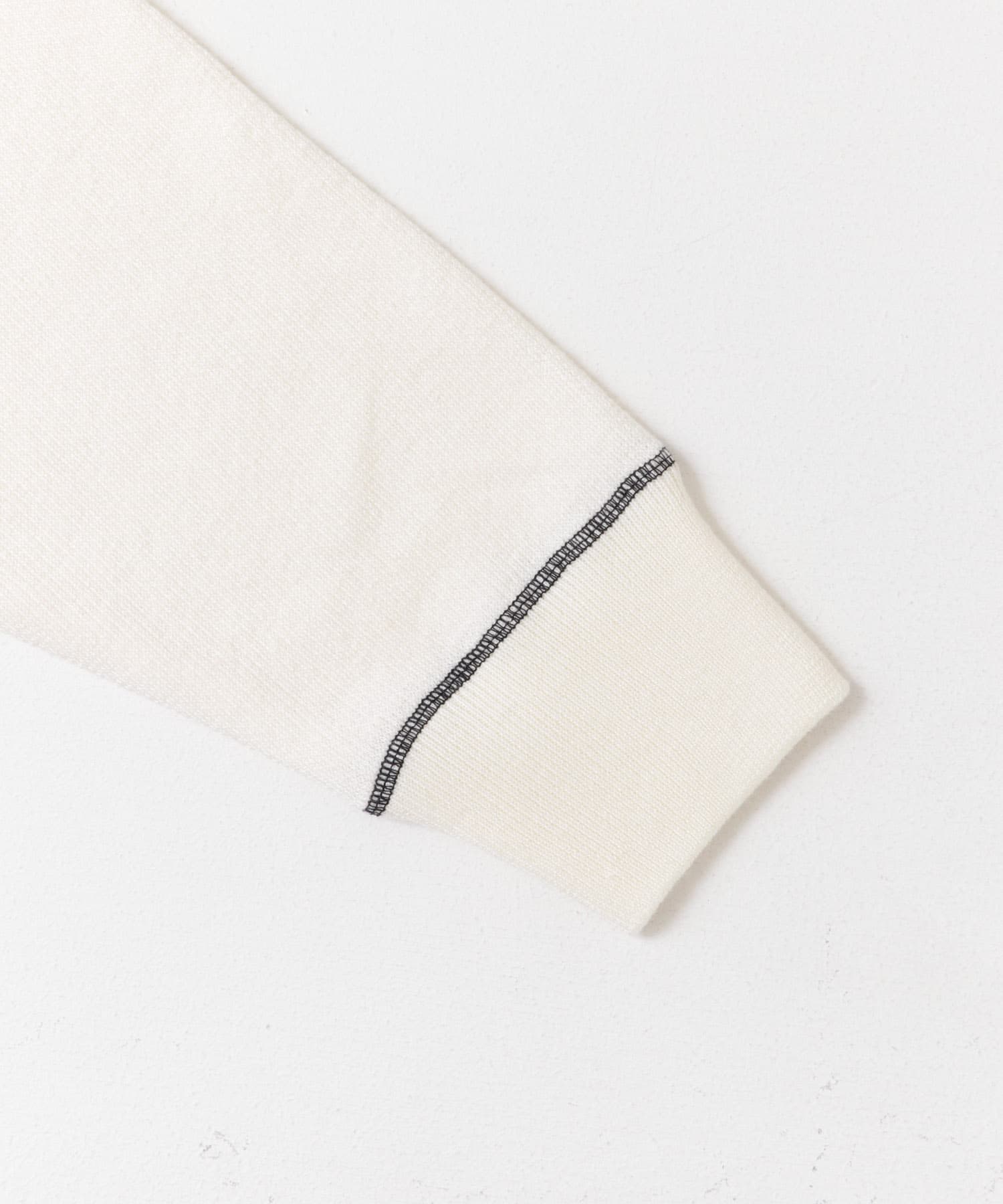 FORK&SPOON　バイカラーステッチニットプルオーバー IVORY 1