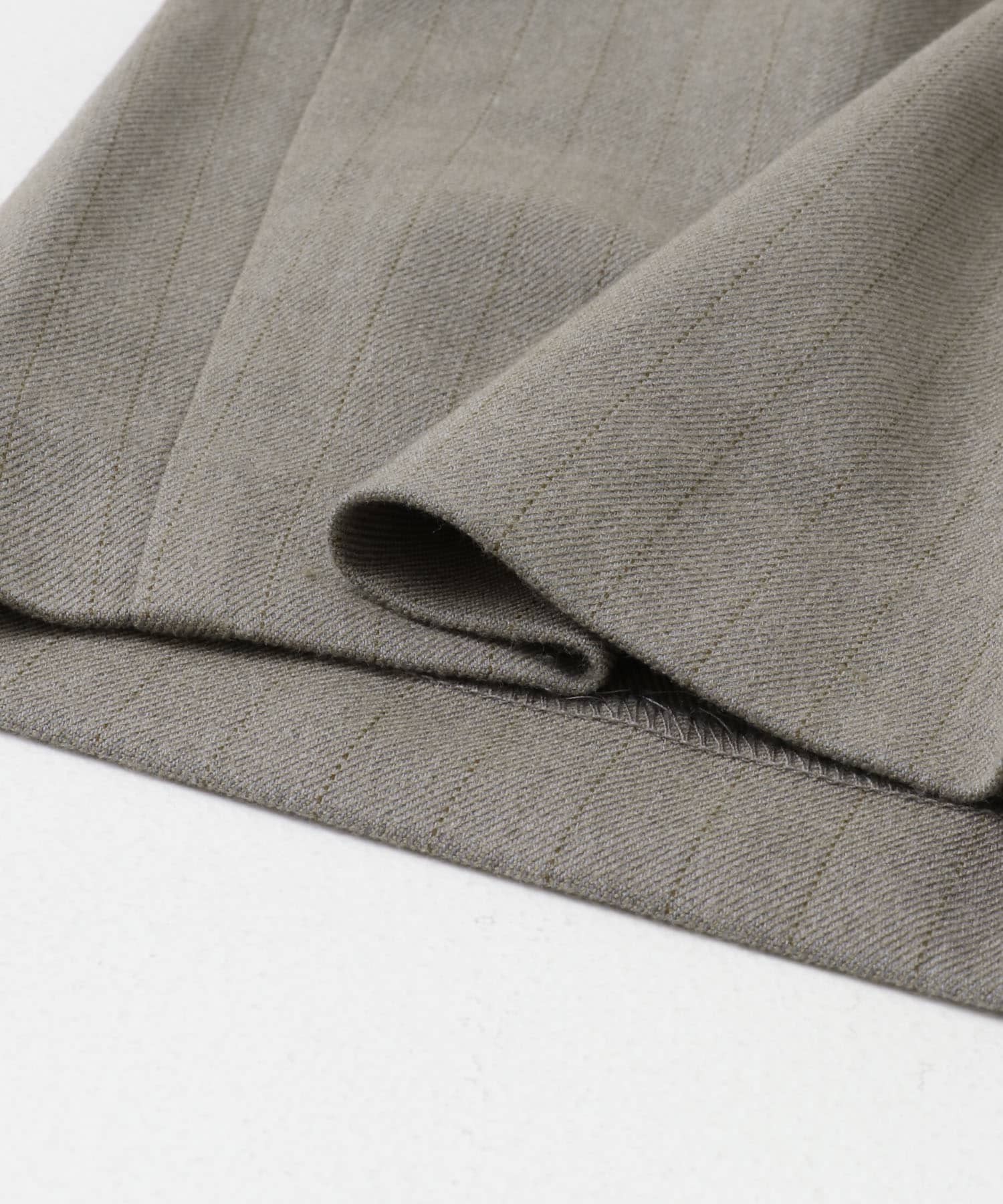FORK&SPOON　ピンストライプサスペンダーパンツ GRAY BEIGE 1