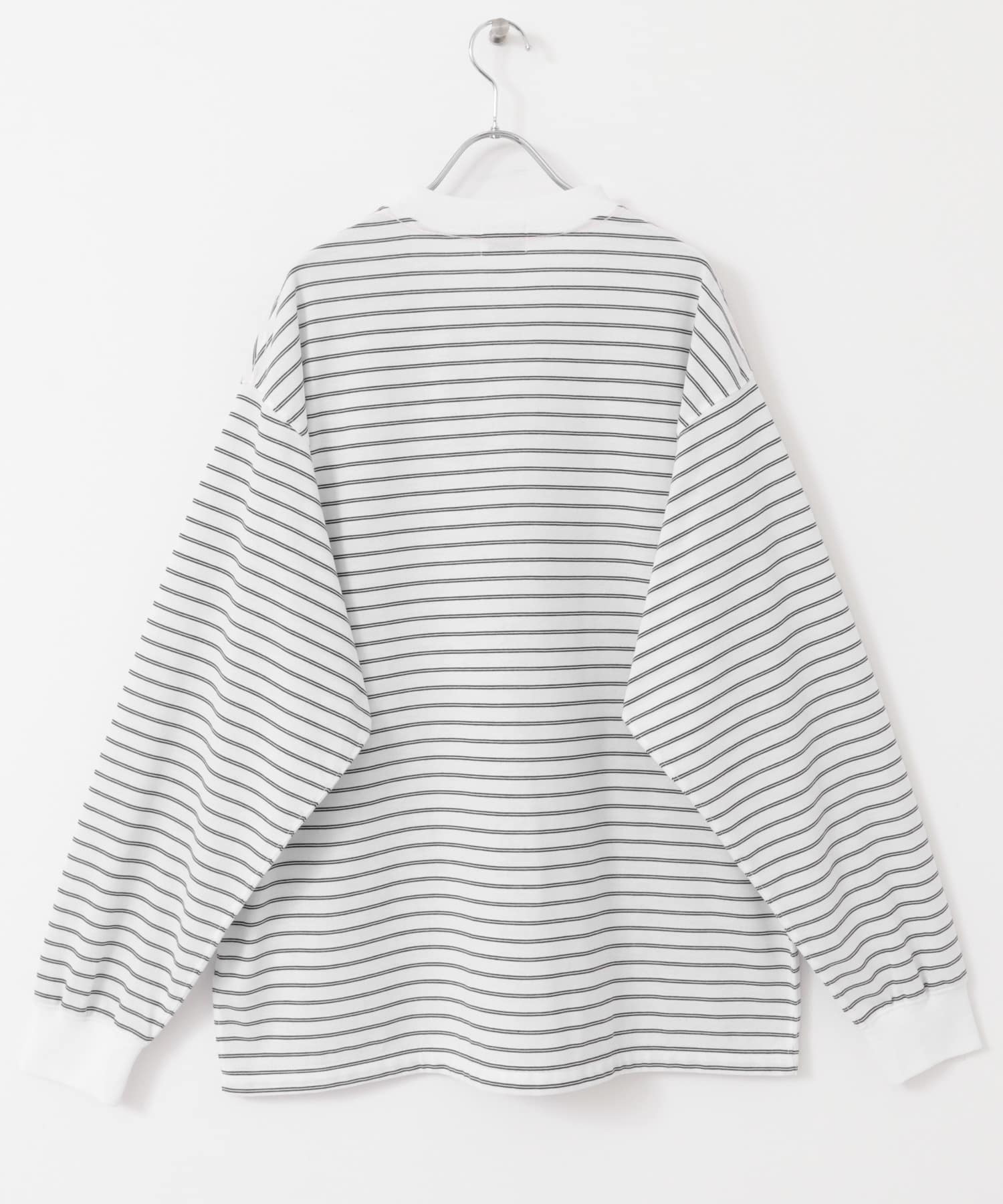 FORK&SPOON　CAVEボーダーロングスリーブTシャツ OFFxBLK 4