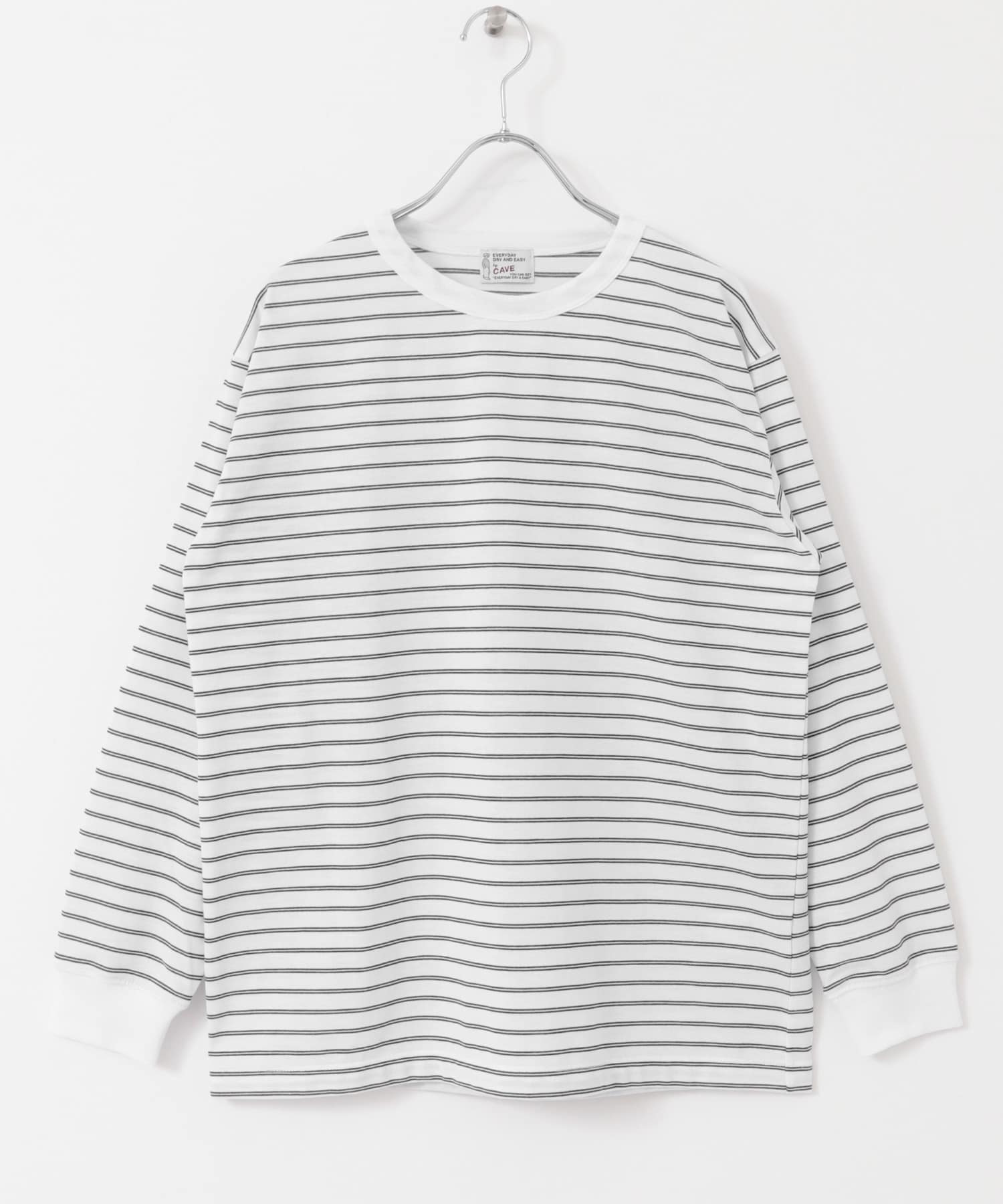 FORK&SPOON　CAVEボーダーロングスリーブTシャツ OFFxBLK 1
