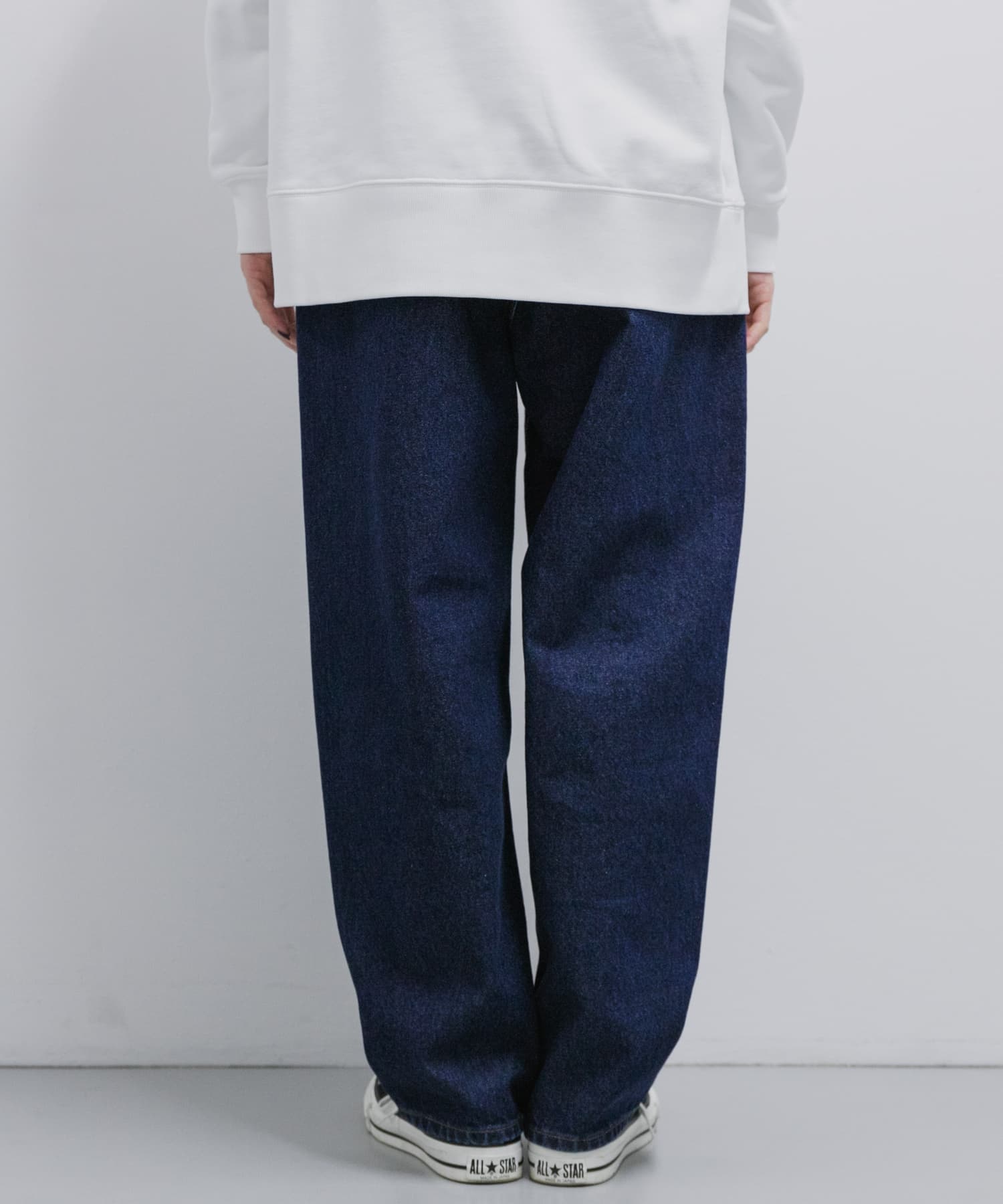 FORK&SPOON　JFデニムルーズテーパードパンツ ONEWASH 1