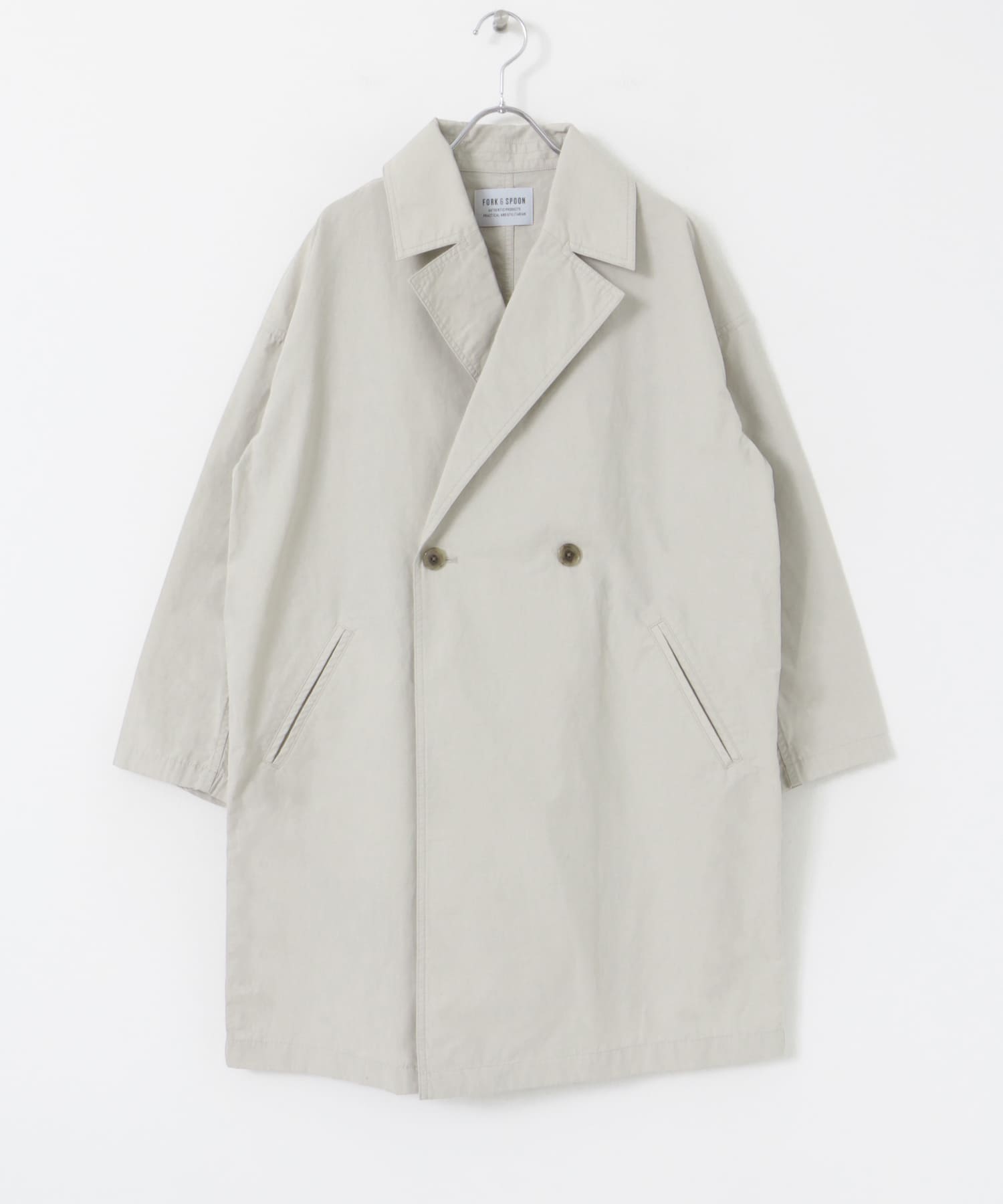 FORK&SPOON　オーバーライトミドルコート SANDBEIGE 1