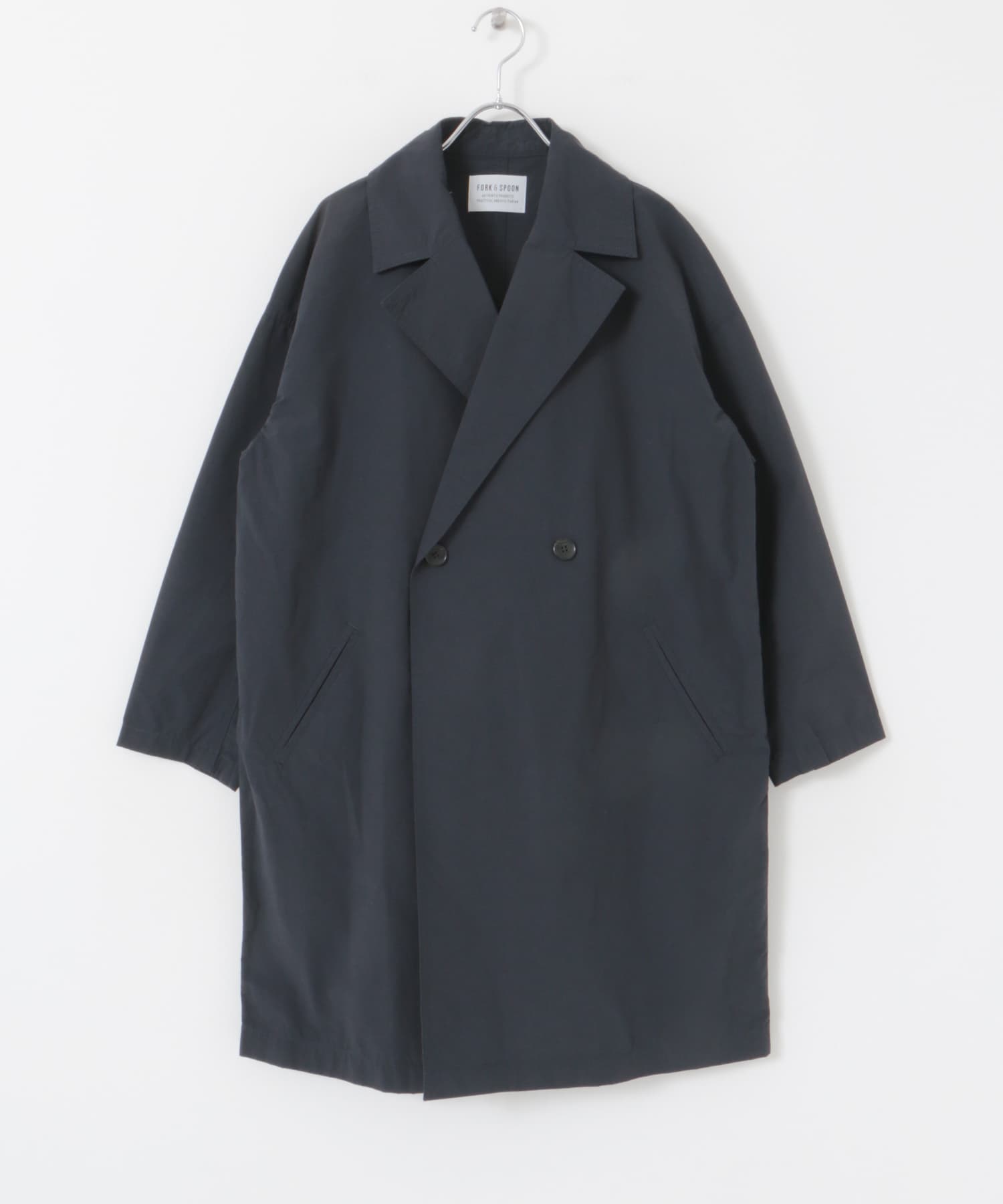 FORK&SPOON　オーバーライトミドルコート NAVY 1